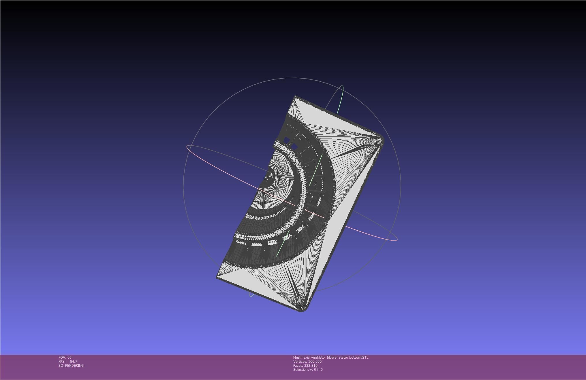 3D-Printable Axial Ventilator Blower Assembly 3D print model_101
