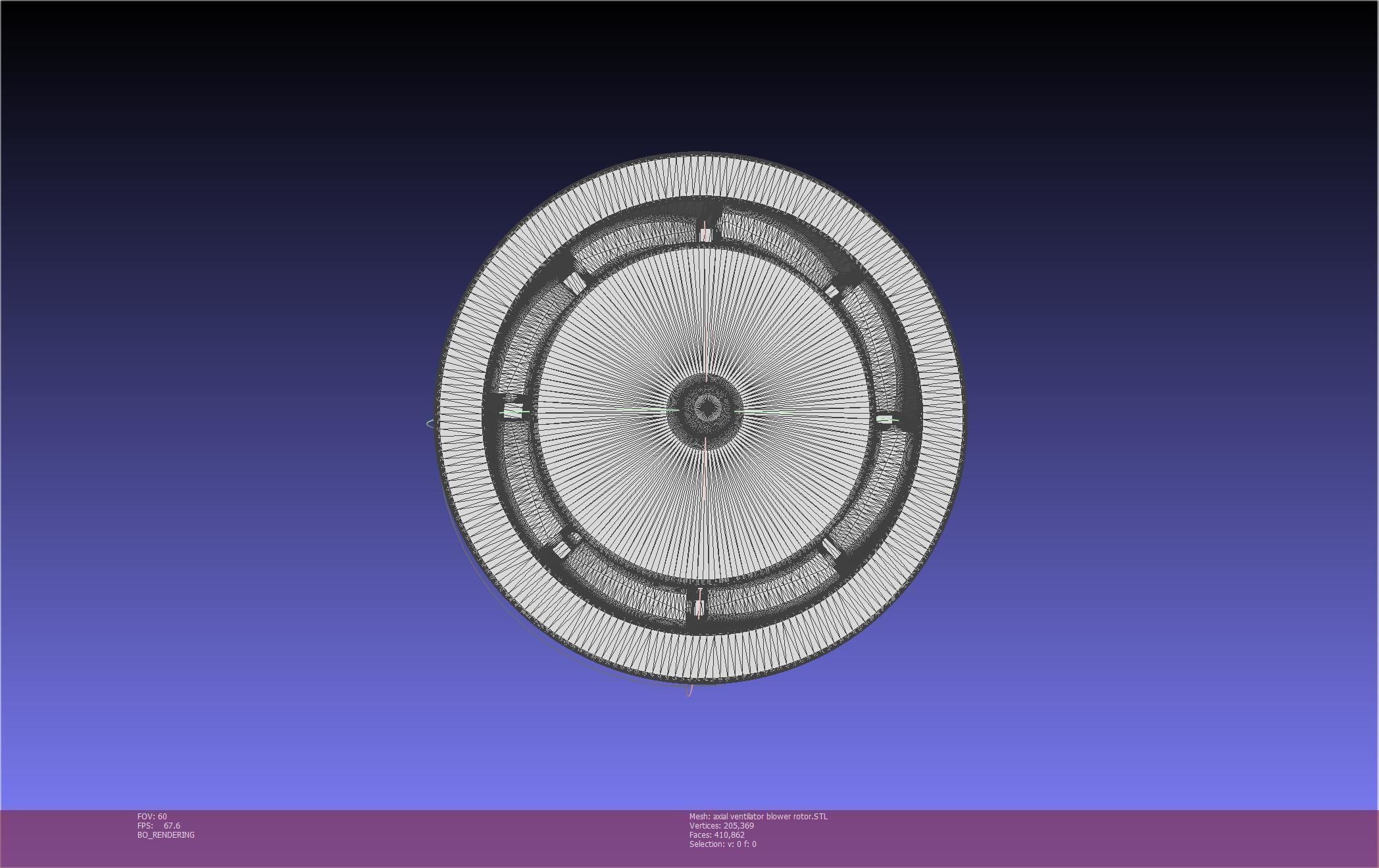 3D-Printable Axial Ventilator Blower Assembly 3D print model_9