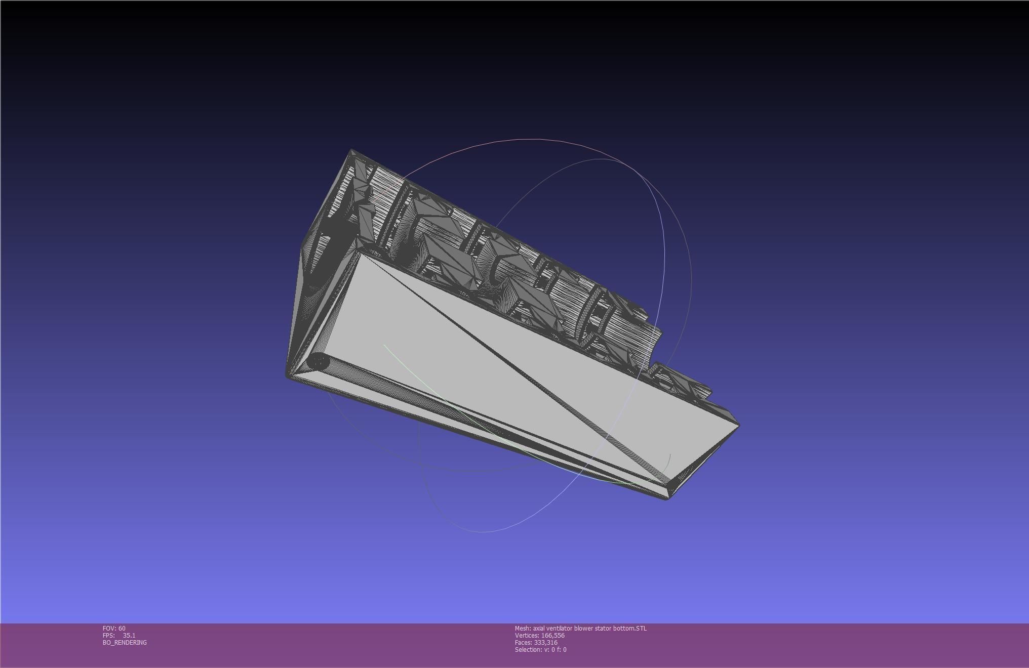 3D-Printable Axial Ventilator Blower Assembly 3D print model_95