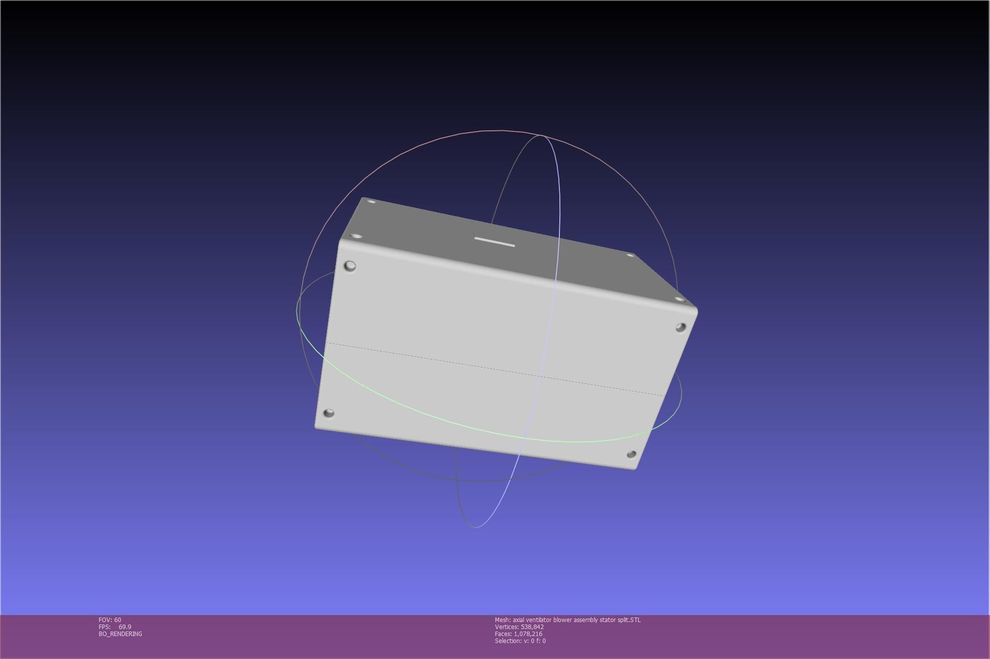 3D-Printable Axial Ventilator Blower Assembly 3D print model_56