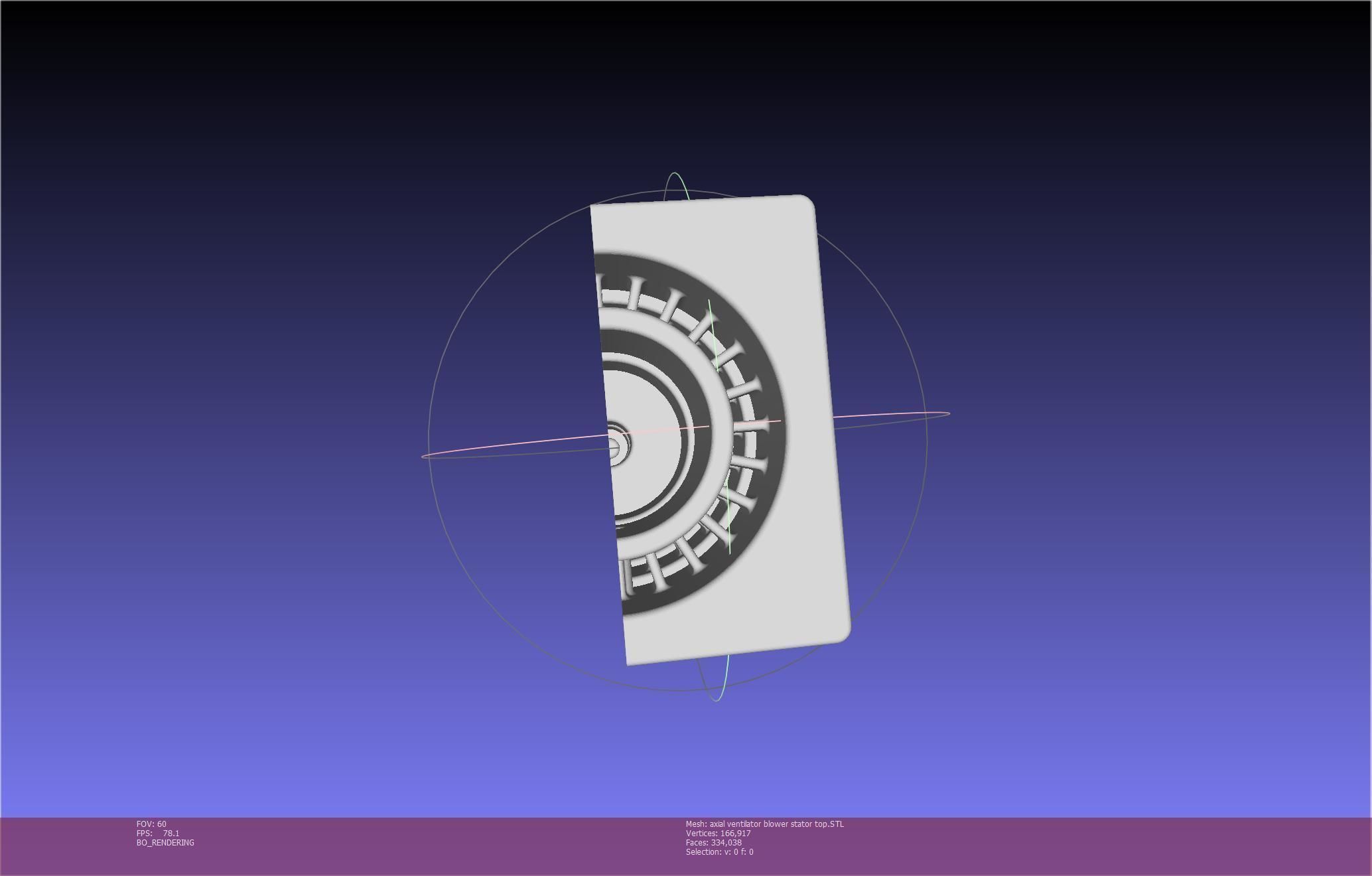 3D-Printable Axial Ventilator Blower Assembly 3D print model_83