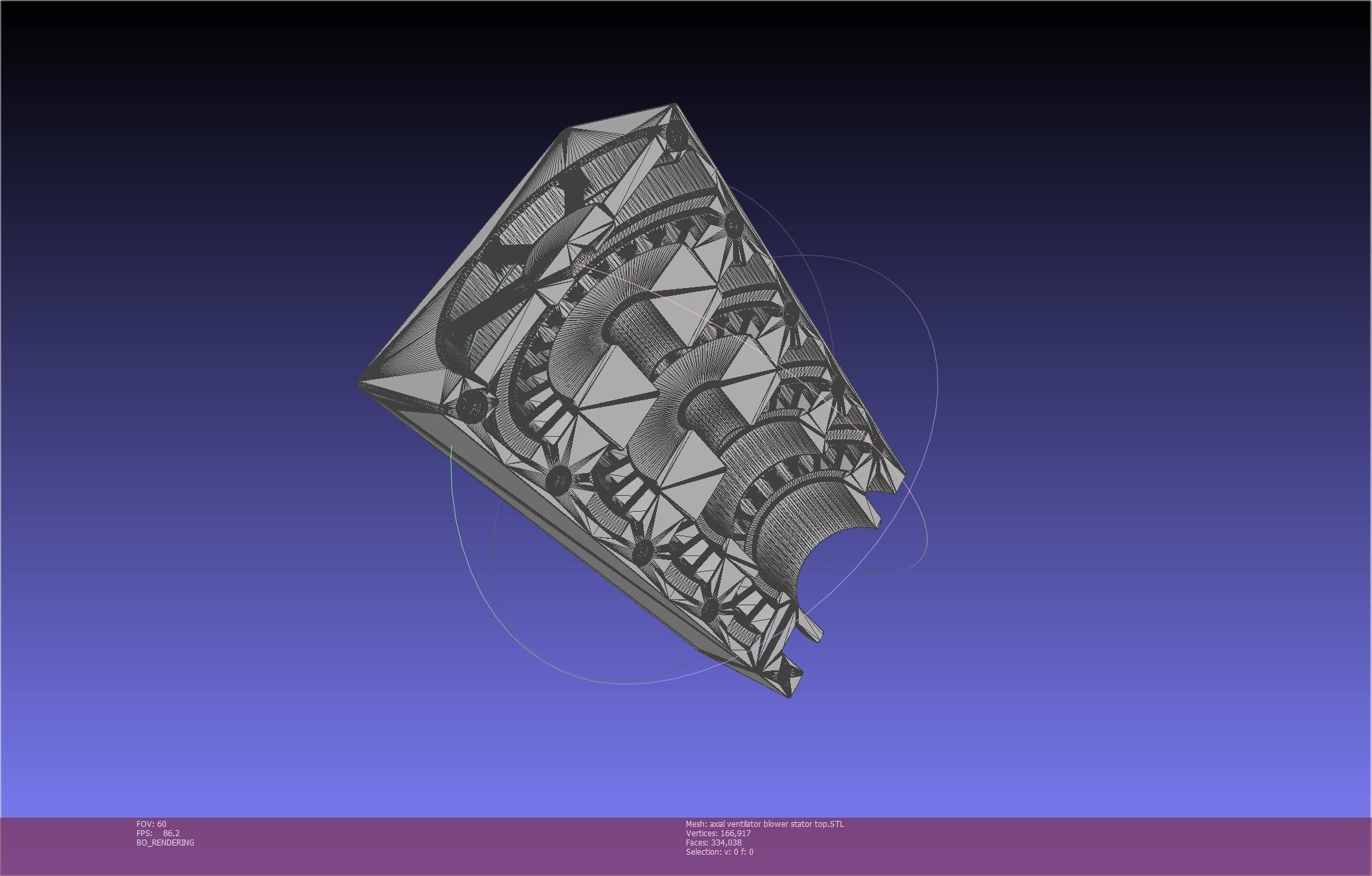 3D-Printable Axial Ventilator Blower Assembly 3D print model_71