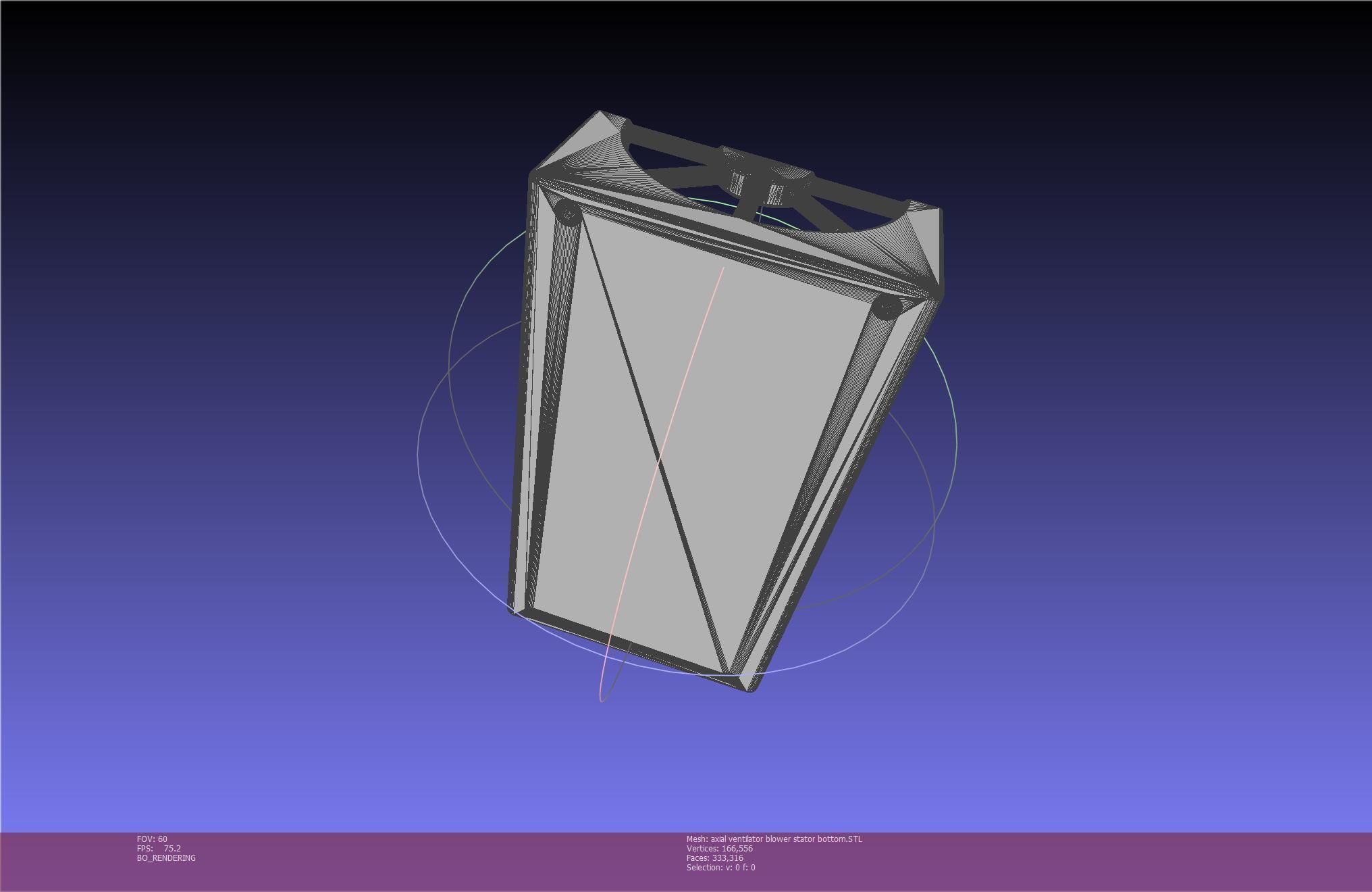 3D-Printable Axial Ventilator Blower Assembly 3D print model_98