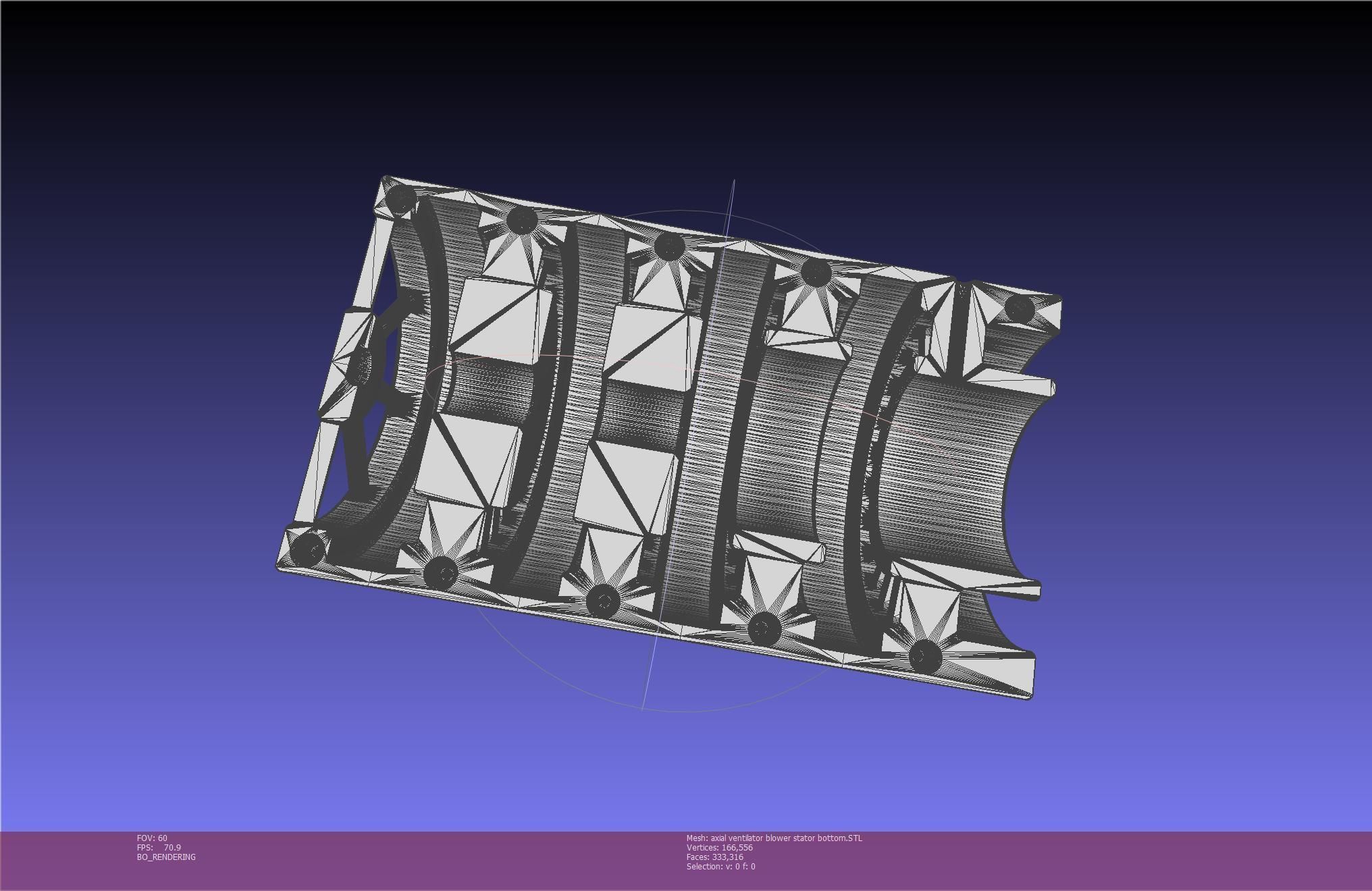 3D-Printable Axial Ventilator Blower Assembly 3D print model_94
