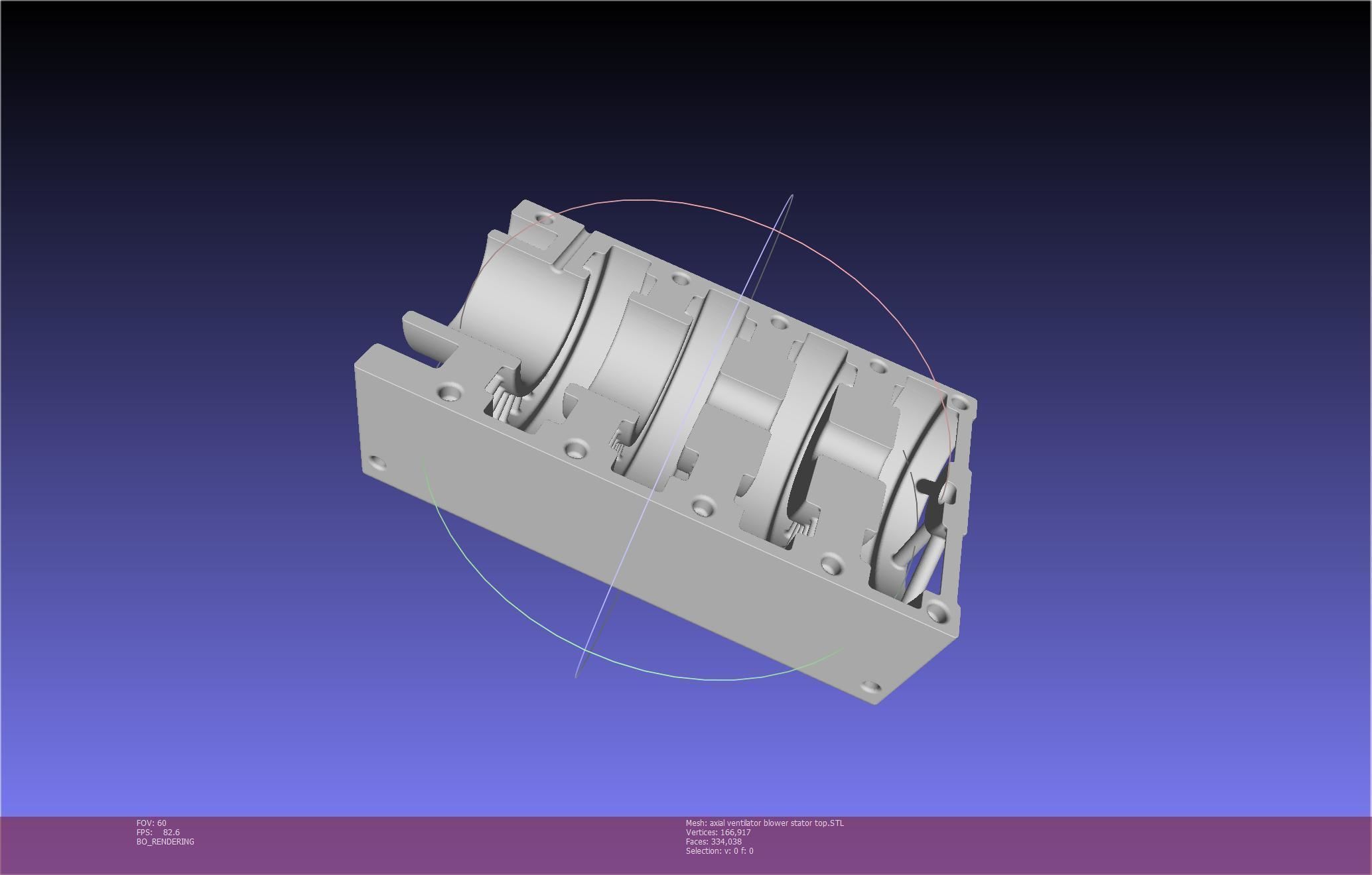 3D-Printable Axial Ventilator Blower Assembly 3D print model_88