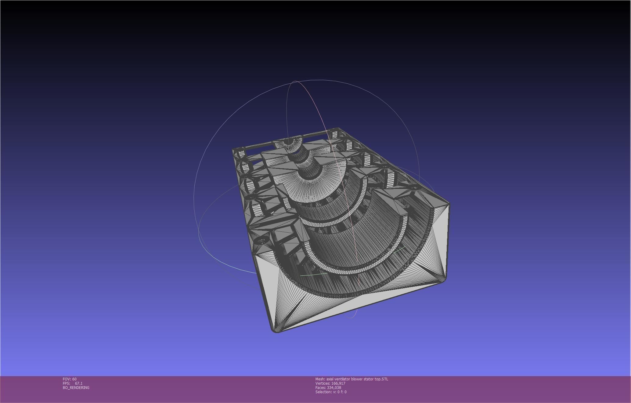 3D-Printable Axial Ventilator Blower Assembly 3D print model_74