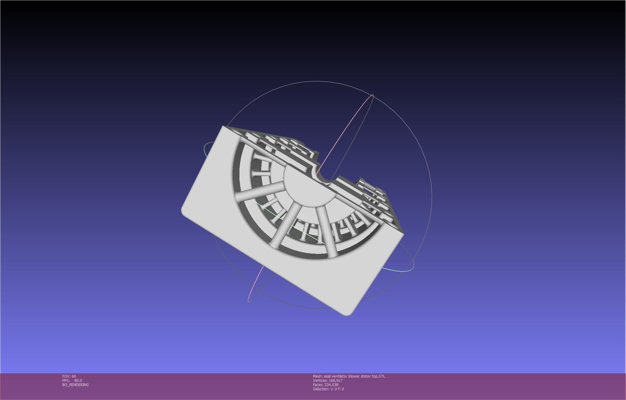 3D-Printable Axial Ventilator Blower Assembly 3D print model_86