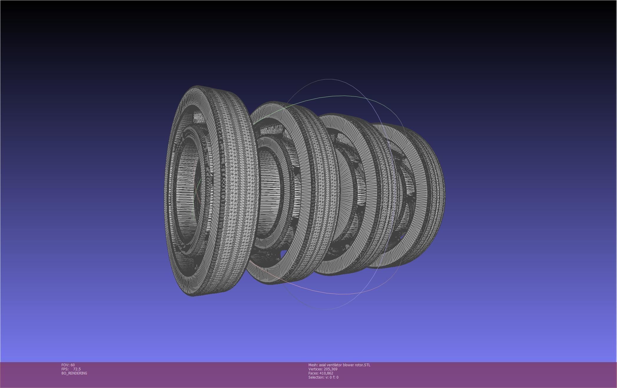 3D-Printable Axial Ventilator Blower Assembly 3D print model_8