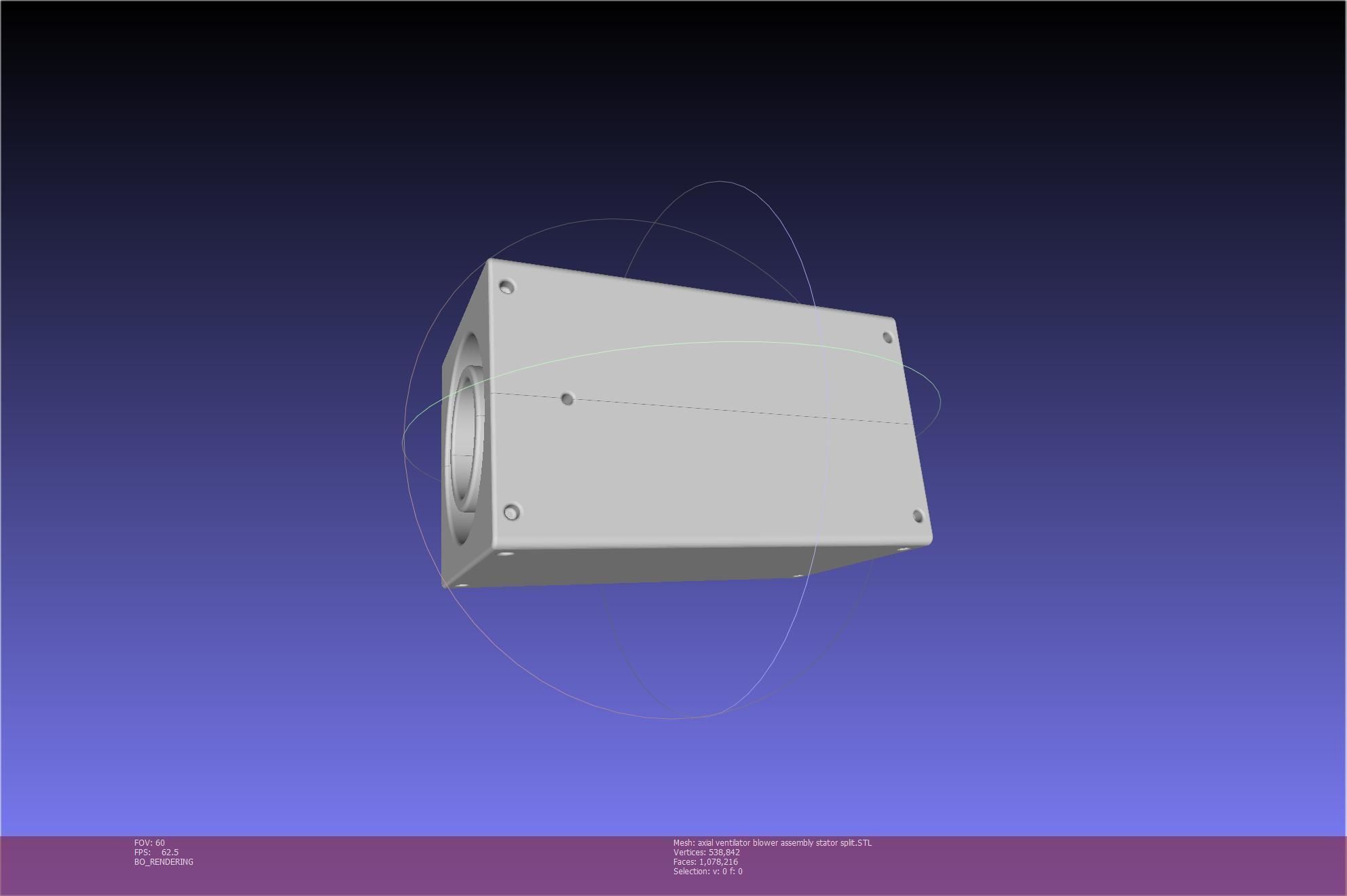 3D-Printable Axial Ventilator Blower Assembly 3D print model_58