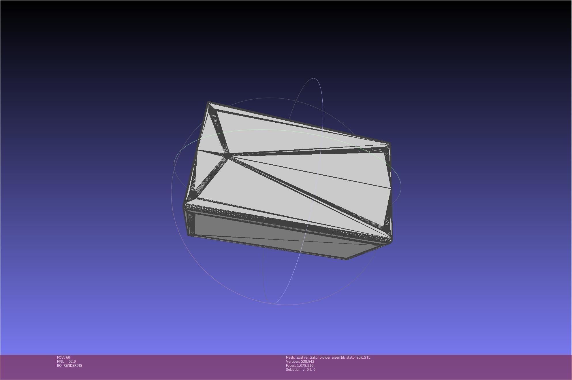3D-Printable Axial Ventilator Blower Assembly 3D print model_51