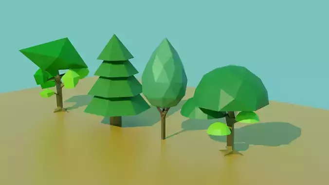 Tree pack - low poly 