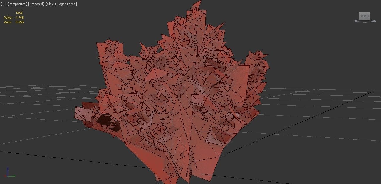 Kousa Dogwood Tree Low-poly 3D model_5