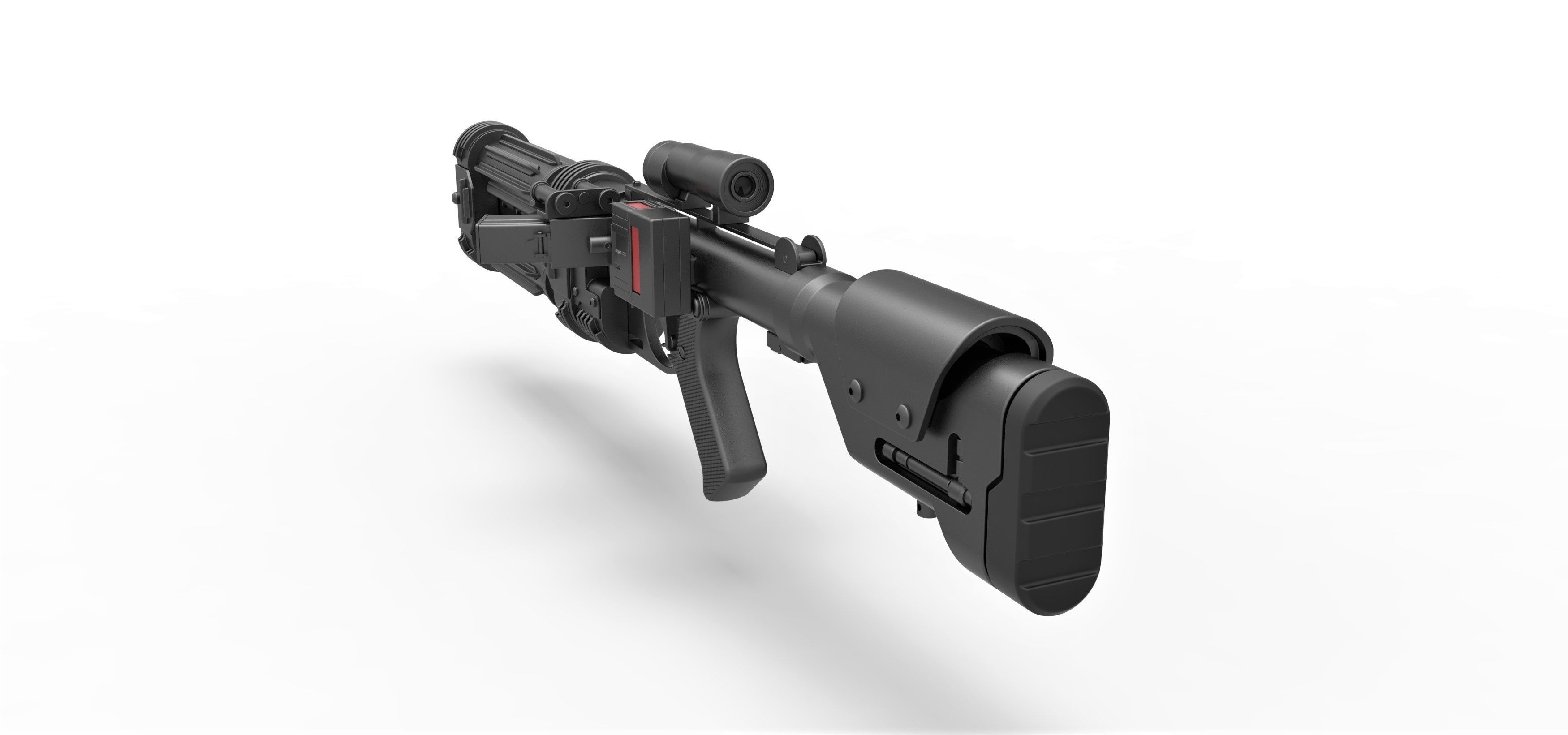 Shore trooper Blaster E-22 from Star Wars Rogue One 3D model_10