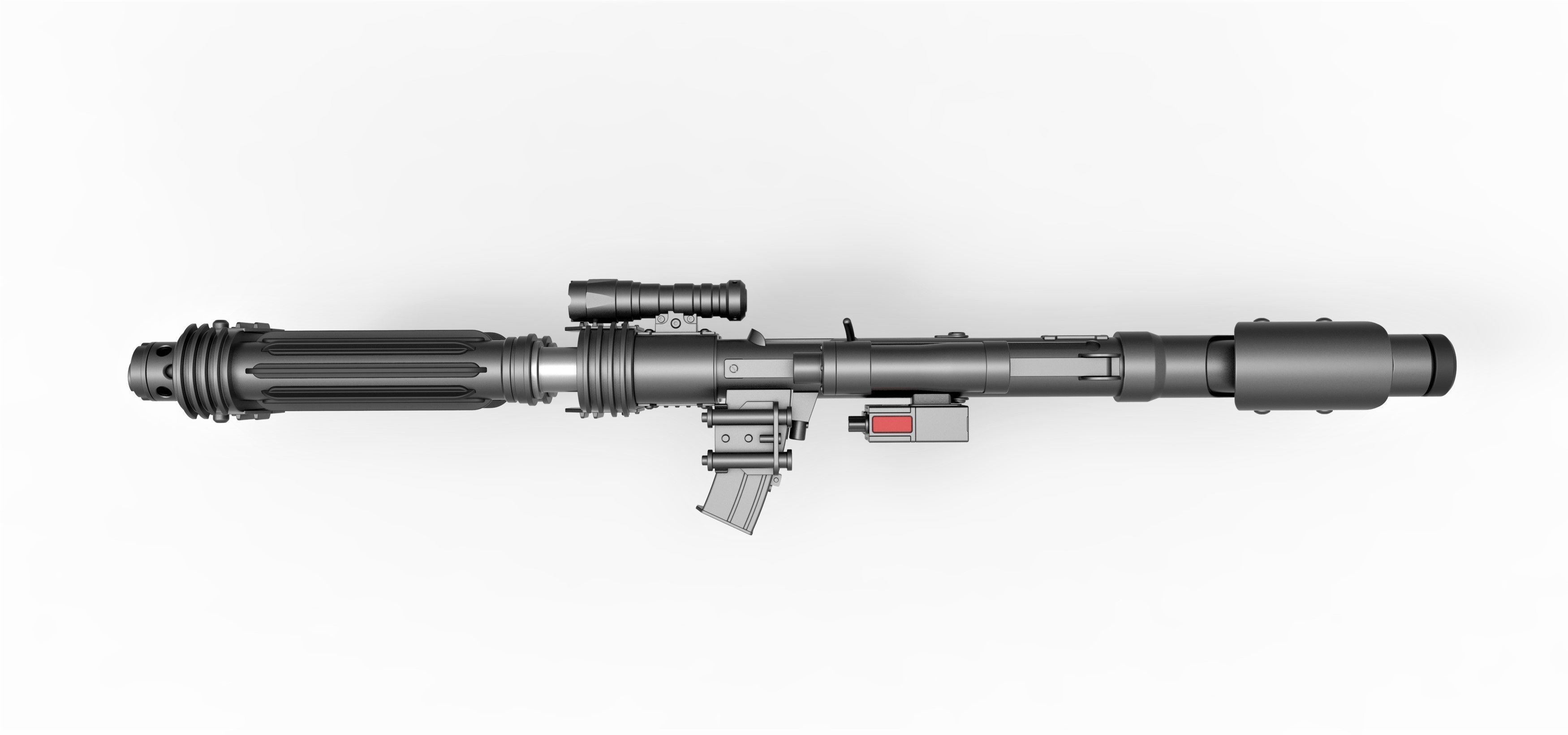 Shore trooper Blaster E-22 from Star Wars Rogue One 3D model_8