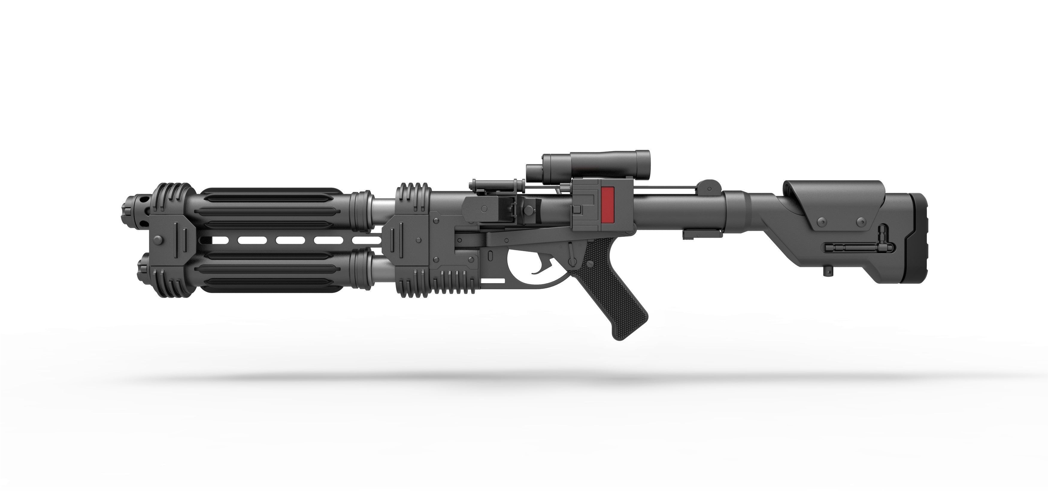 Shore trooper Blaster E-22 from Star Wars Rogue One 3D model_6