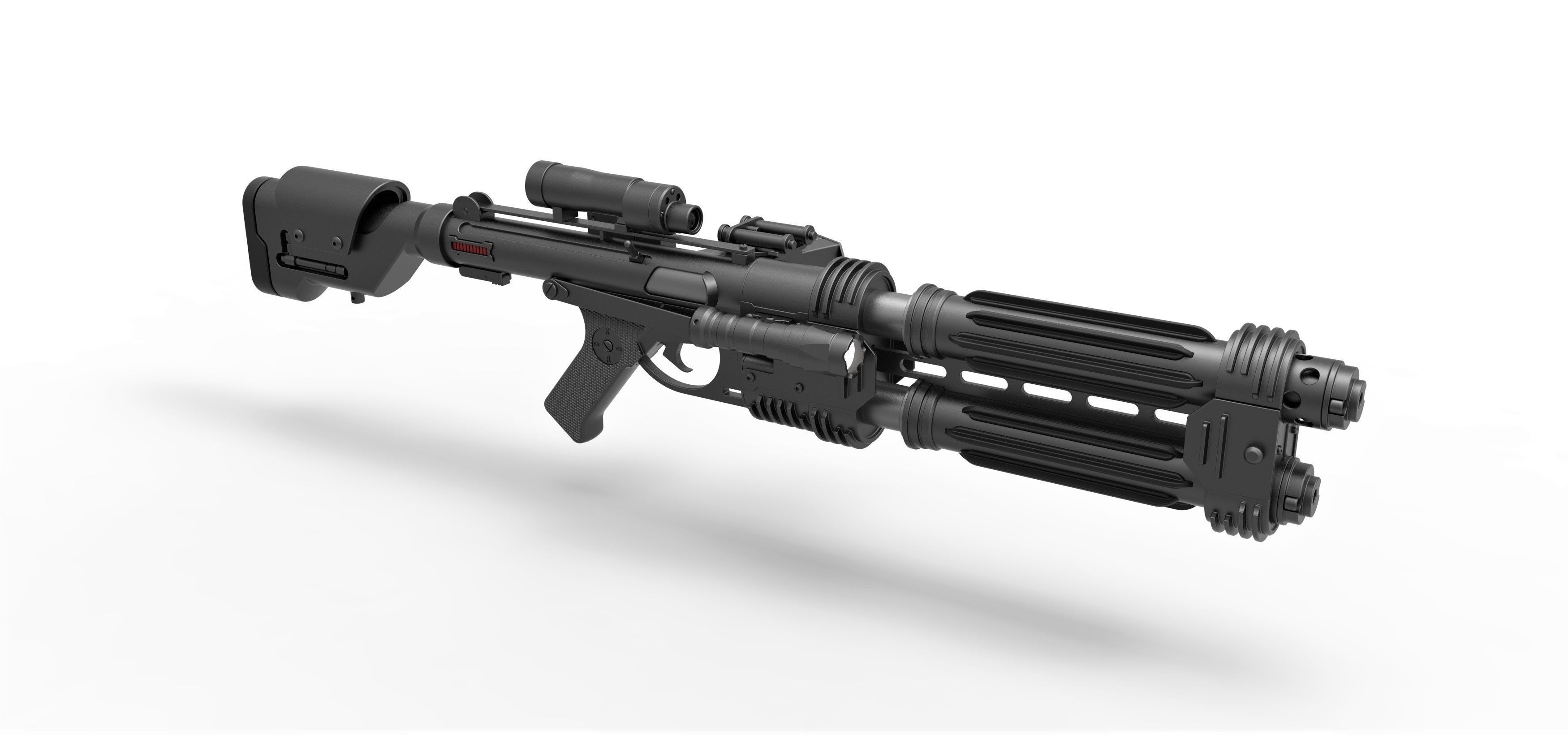 Shore trooper Blaster E-22 from Star Wars Rogue One 3D model_15