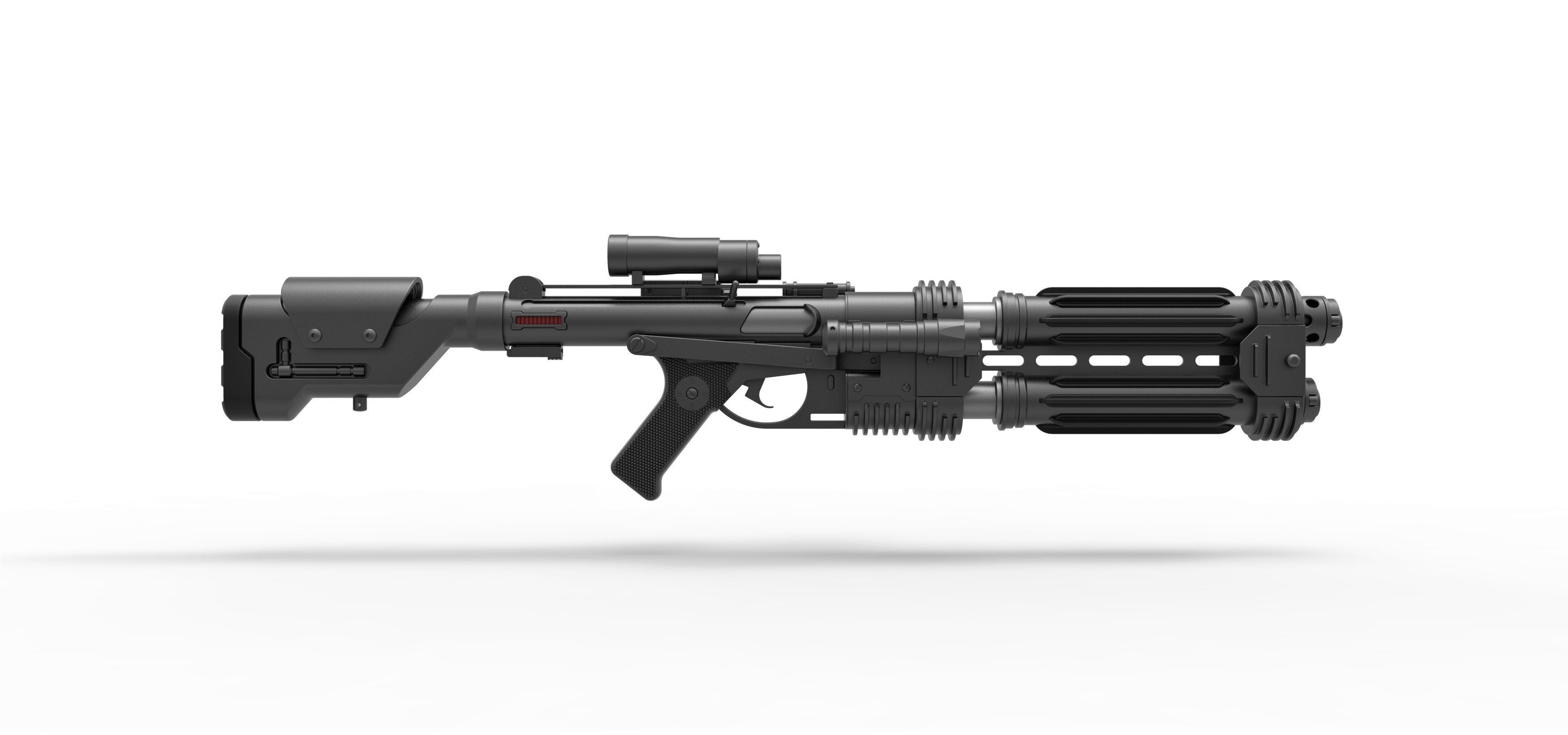 Shore trooper Blaster E-22 from Star Wars Rogue One 3D model_13