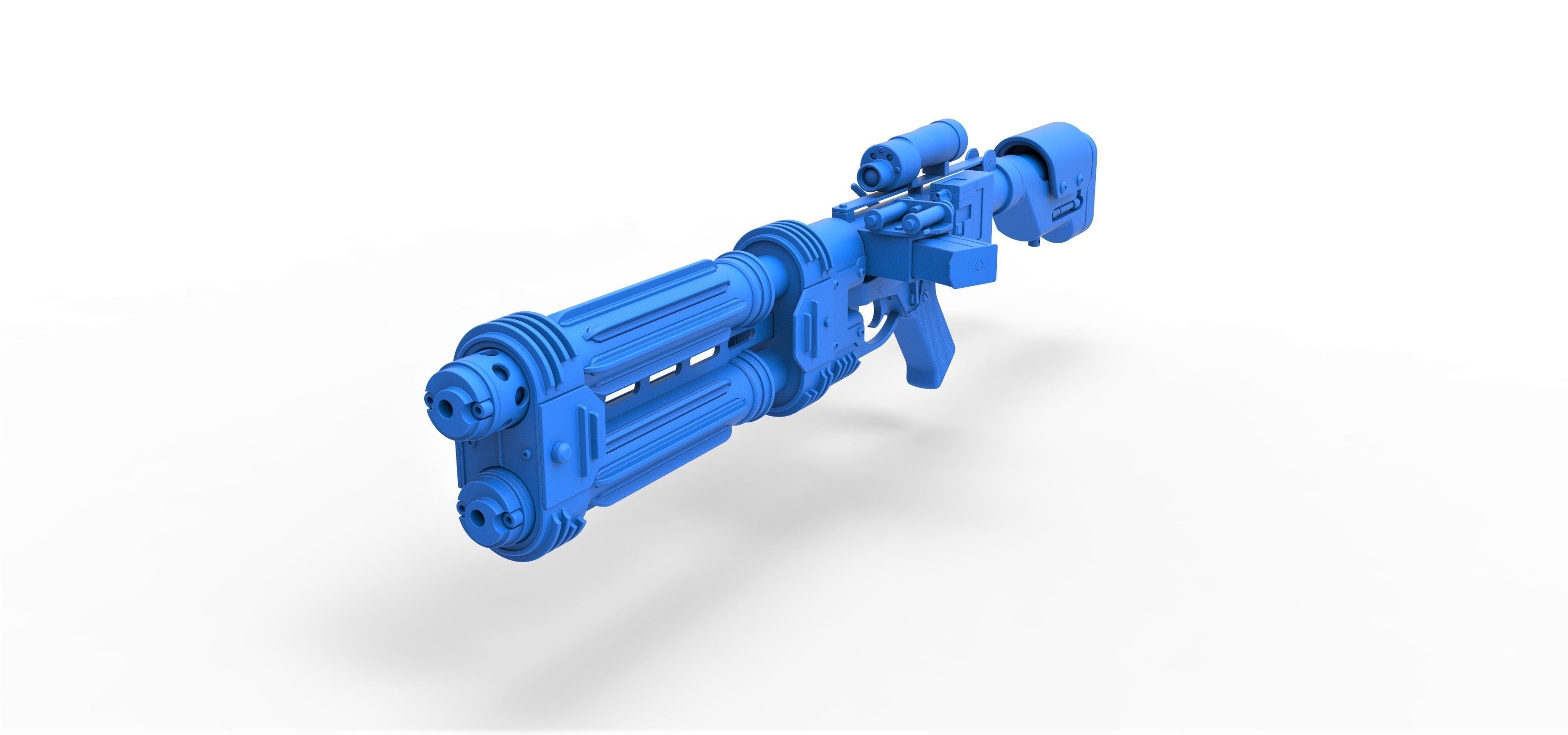 Shore trooper Blaster E-22 from Star Wars Rogue One 3D model_18