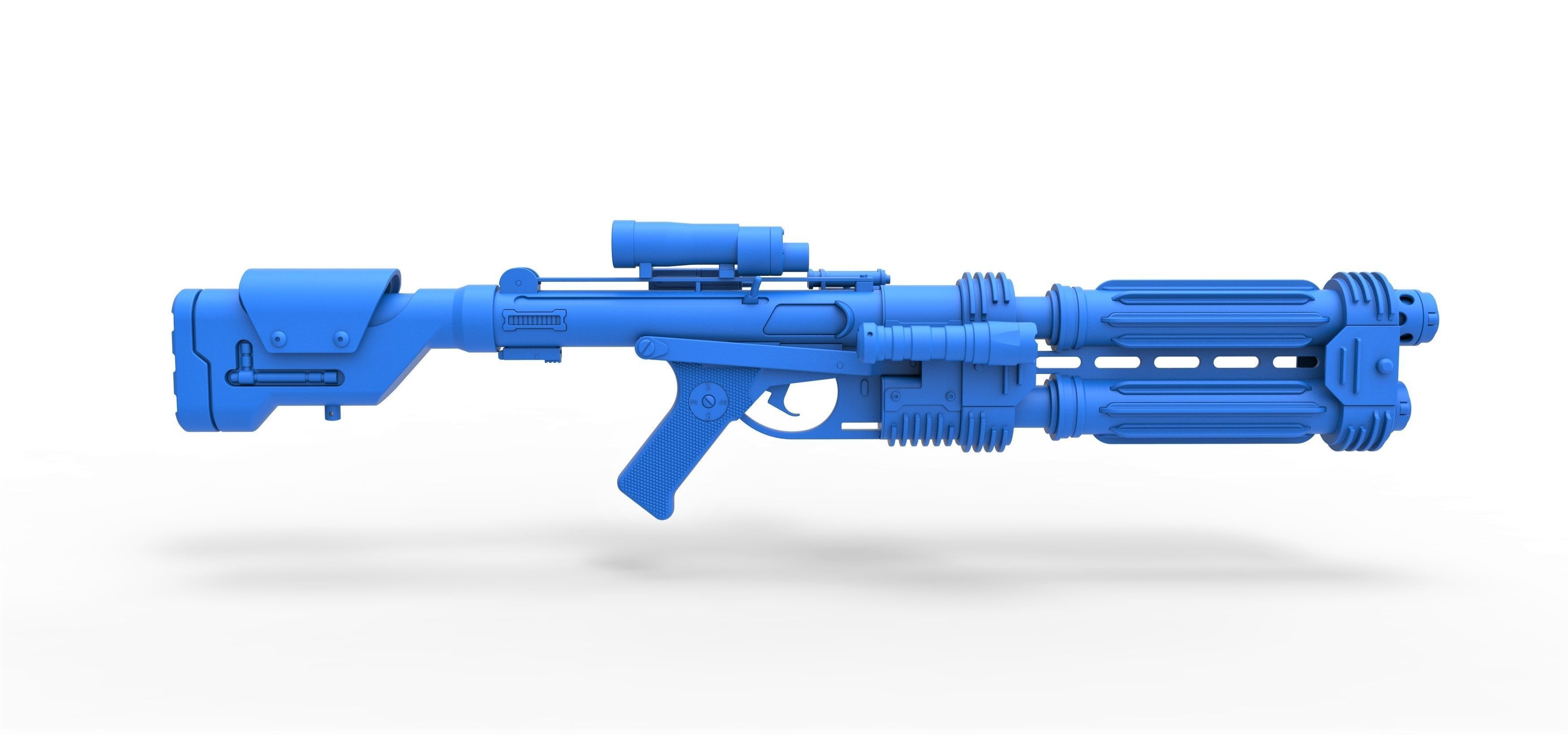 Shore trooper Blaster E-22 from Star Wars Rogue One 3D model_22