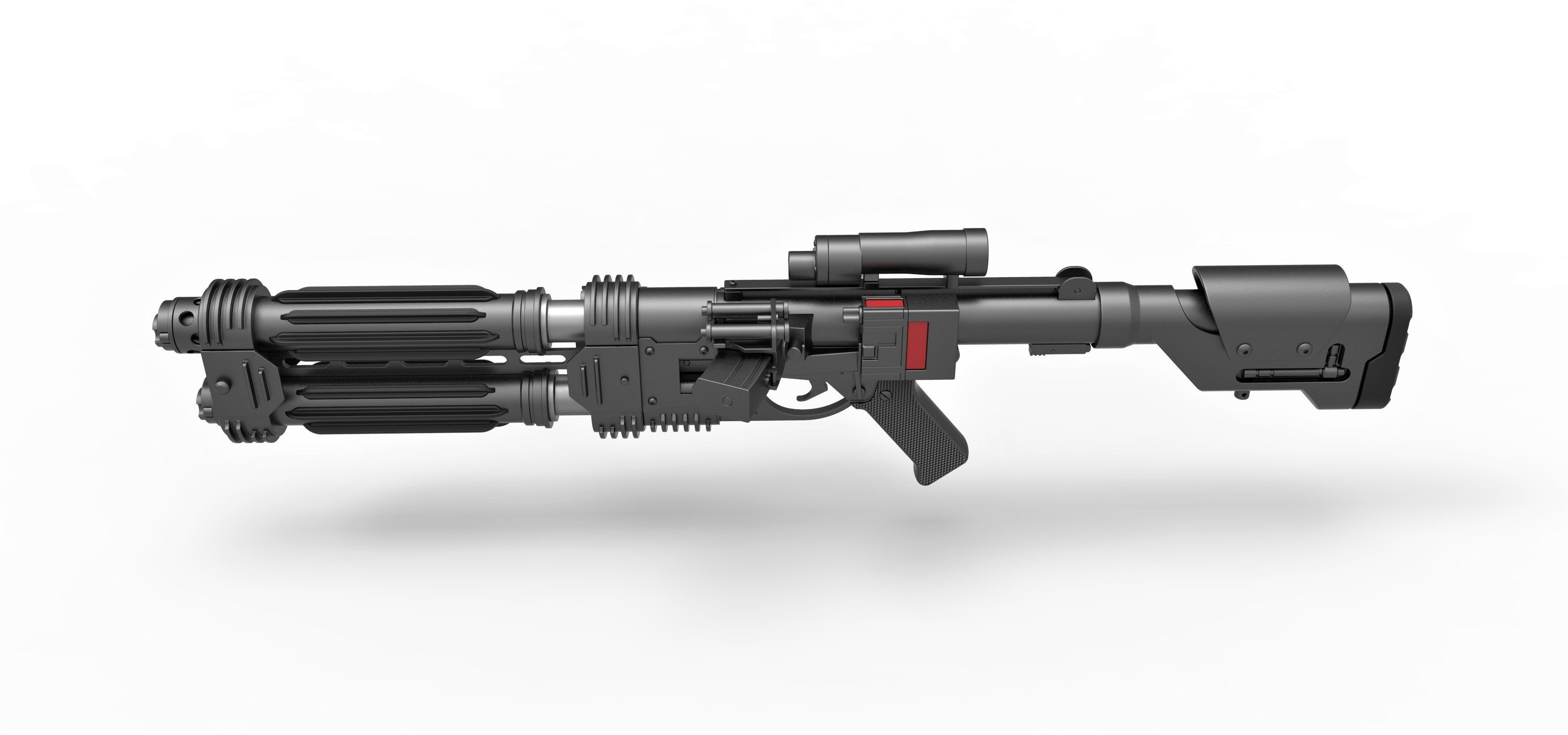 Shore trooper Blaster E-22 from Star Wars Rogue One 3D model_7