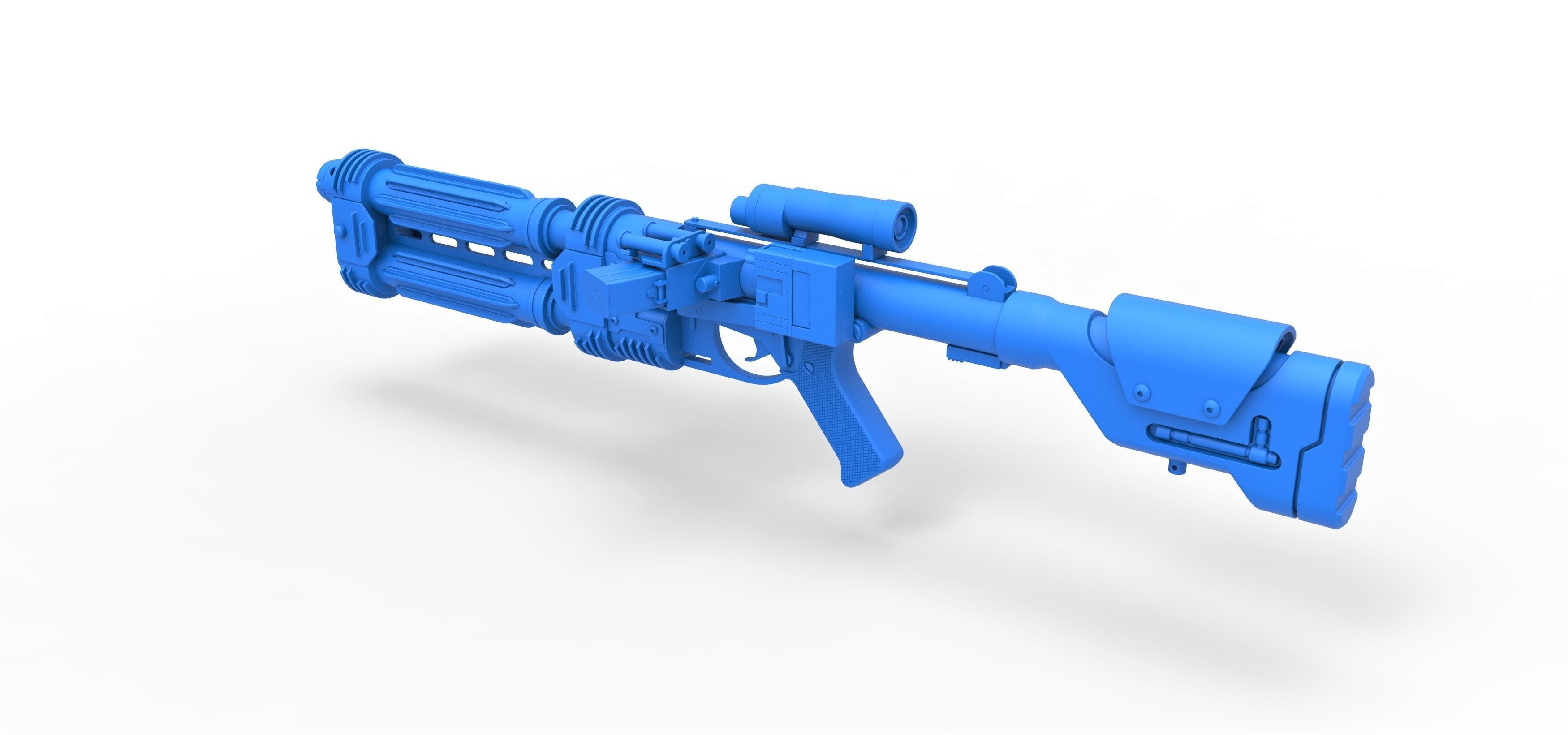 Shore trooper Blaster E-22 from Star Wars Rogue One 3D model_20