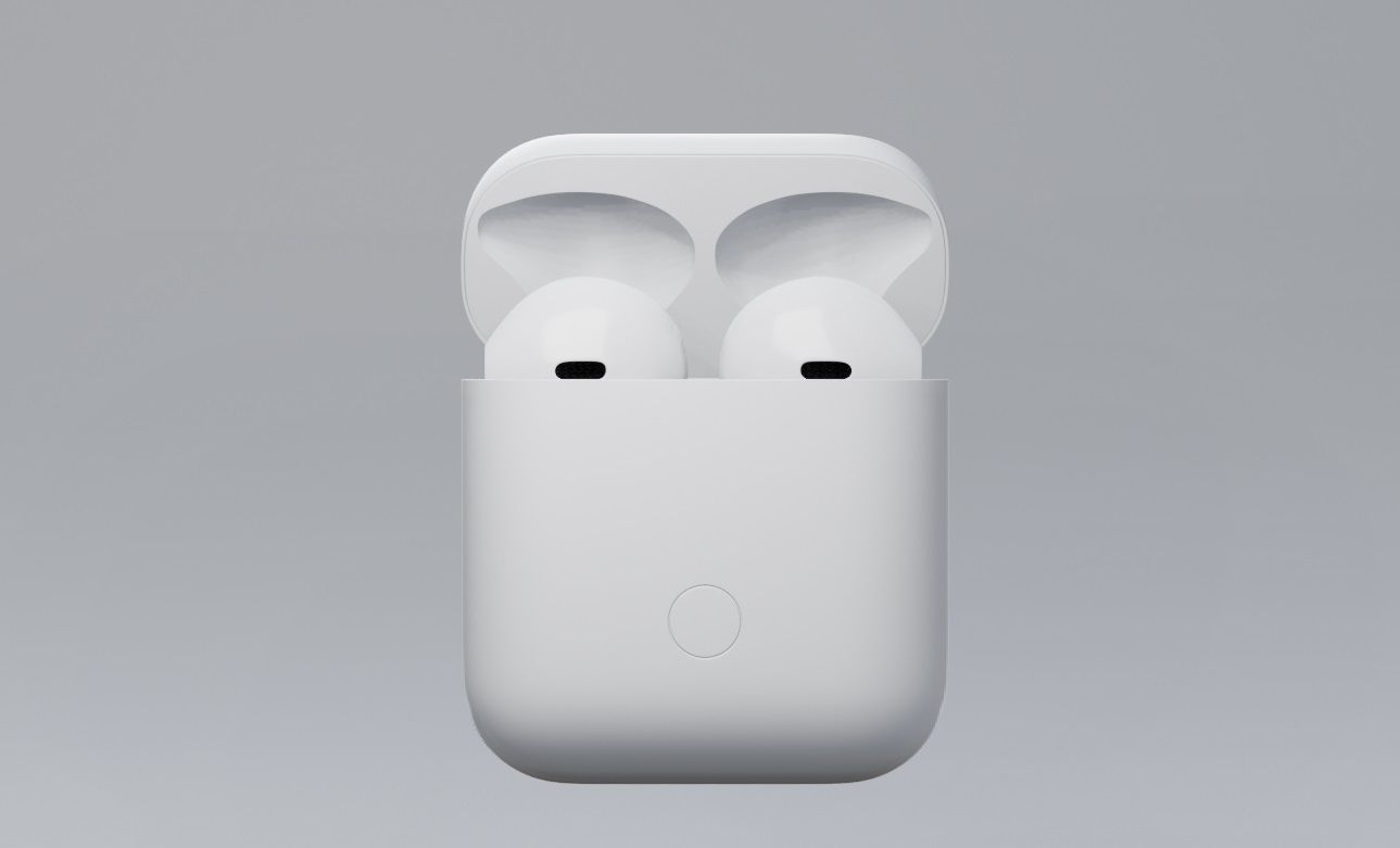 iphone earbuds 3D model_3