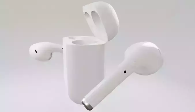 iphone earbuds 3D model