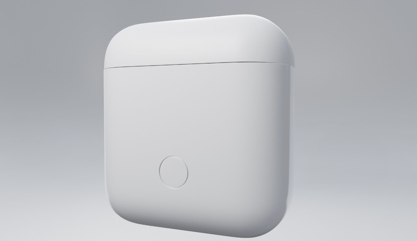 iphone earbuds 3D model_5