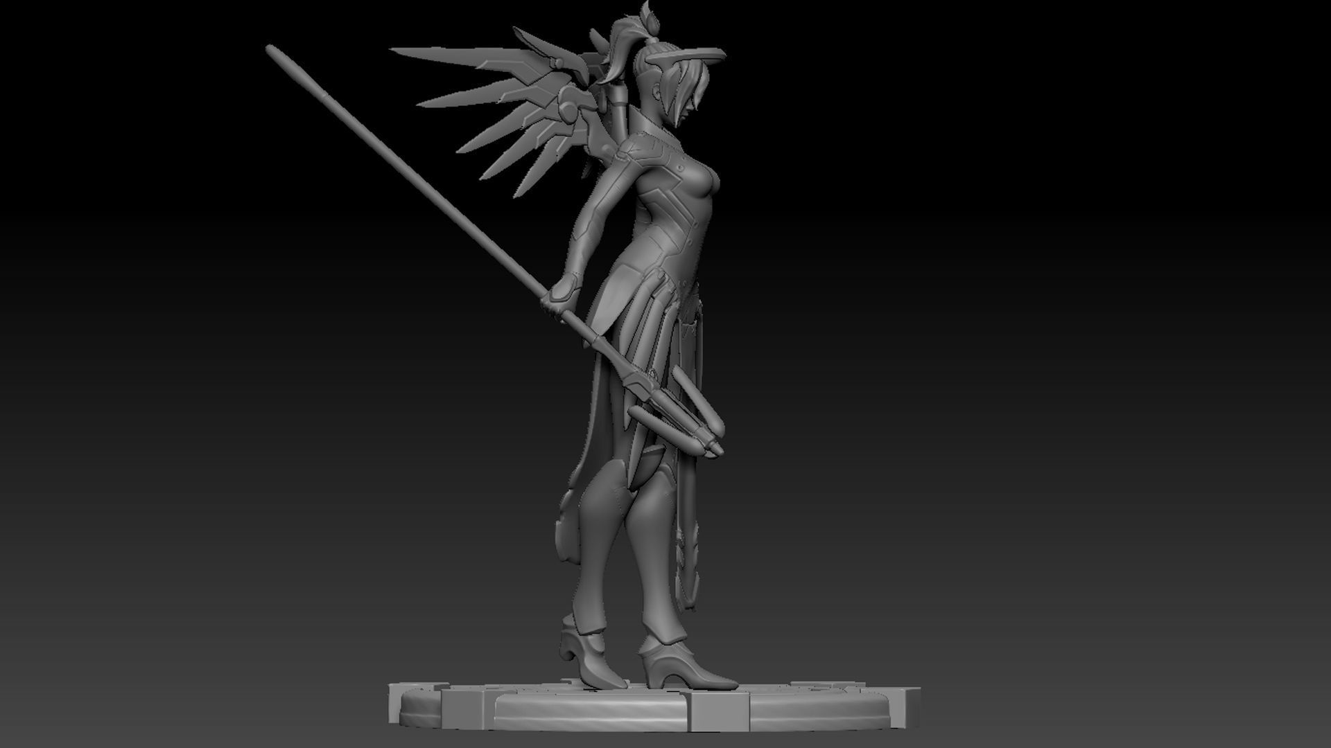 Mercy Statue for 3D Print 3D print model_6