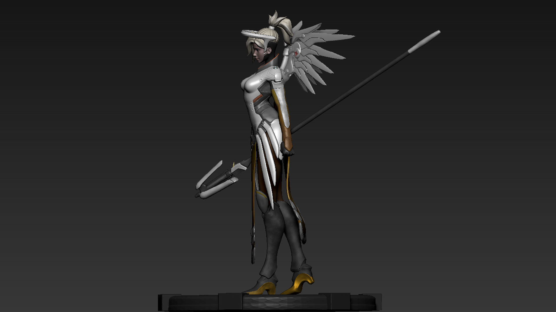 Mercy Statue for 3D Print 3D print model_11