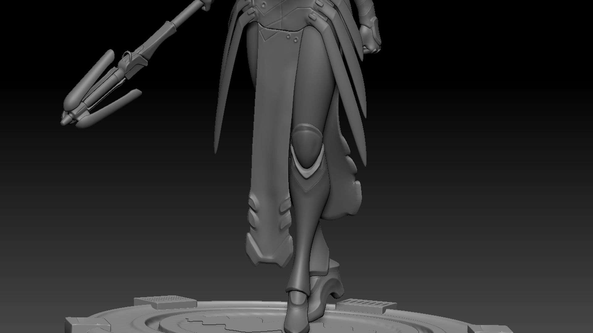 Mercy Statue for 3D Print 3D print model_5