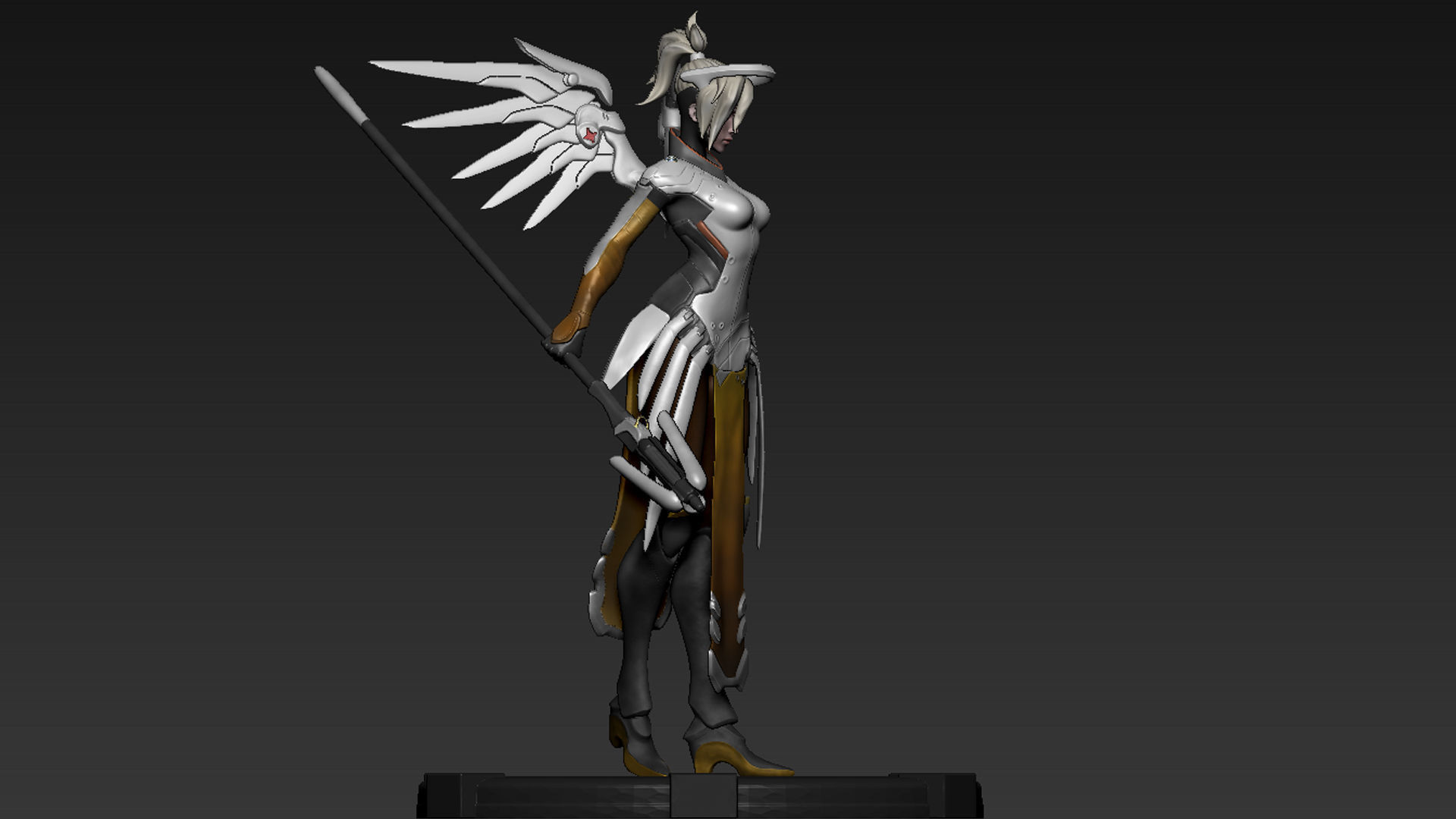 Mercy Statue for 3D Print 3D print model_10