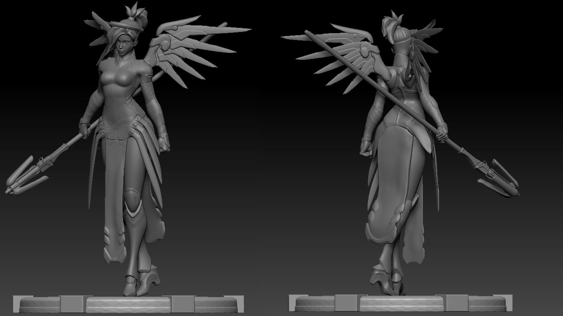 Mercy Statue for 3D Print 3D print model_1