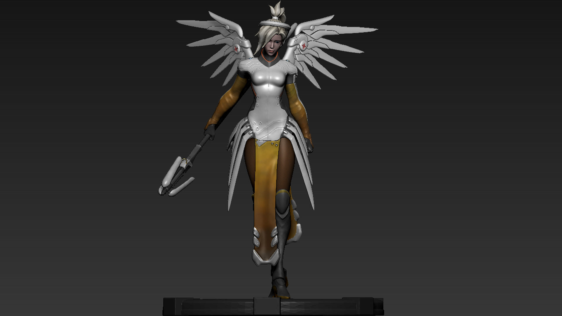 Mercy Statue for 3D Print 3D print model_9