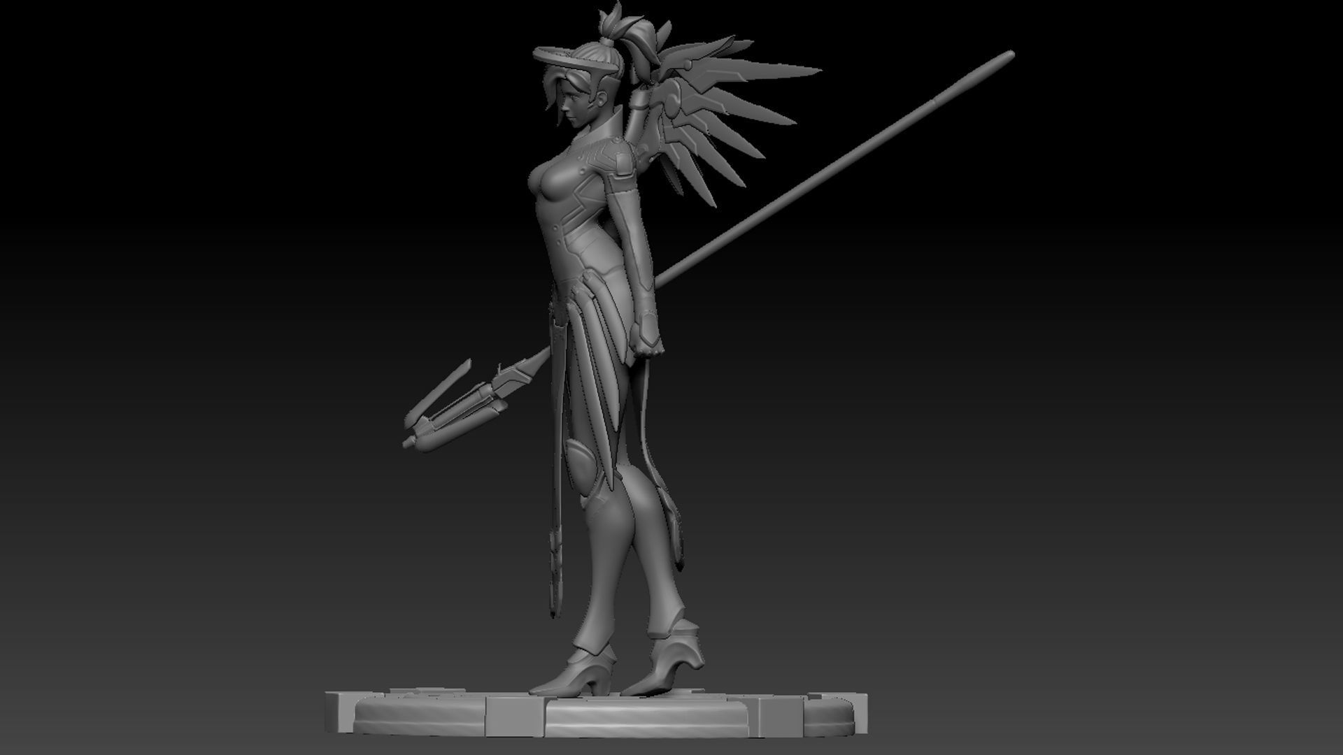 Mercy Statue for 3D Print 3D print model_7