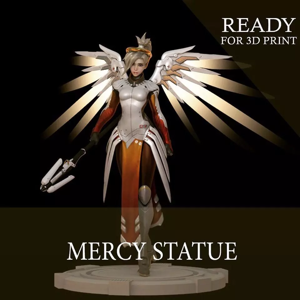 Mercy Statue for 3D Print 3D print model_0