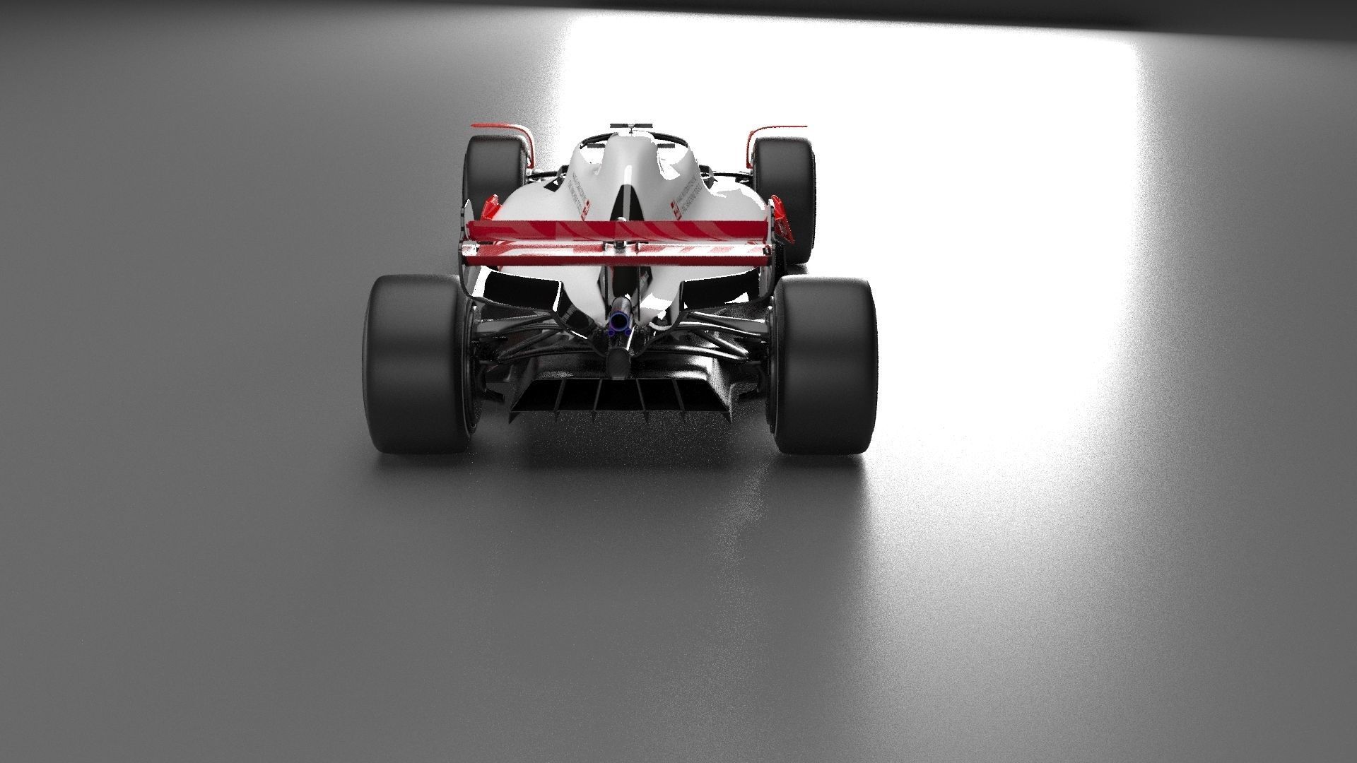 f1 haas 2021 - 2023 concept Low-poly 3D model_17