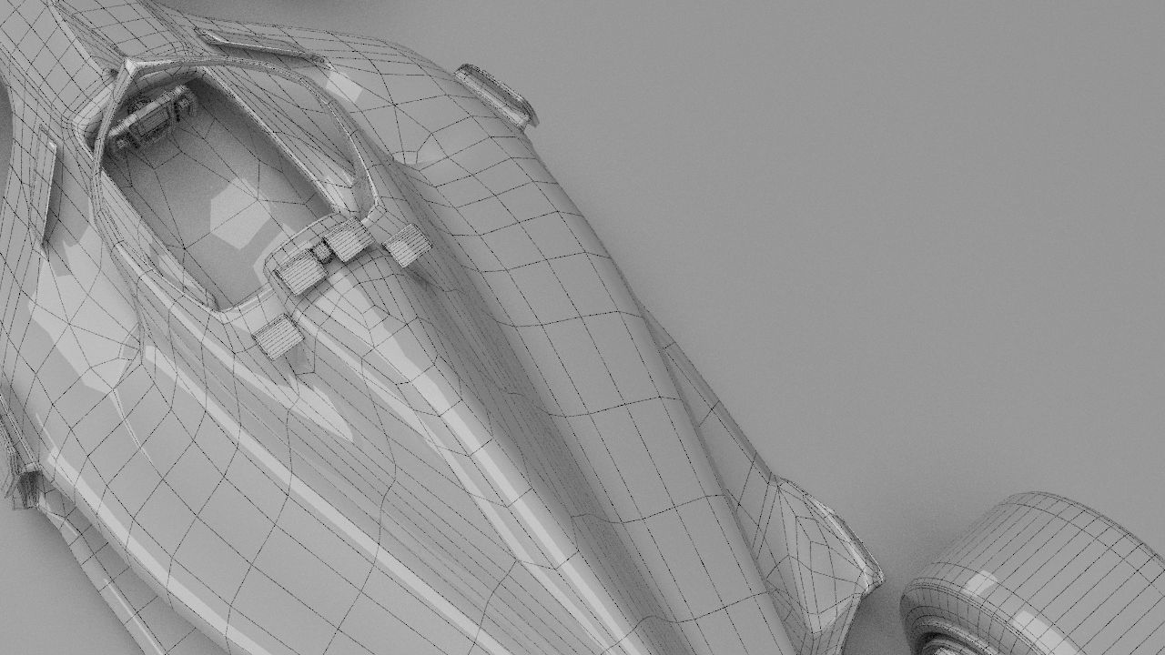 f1 haas 2021 - 2023 concept Low-poly 3D model_27