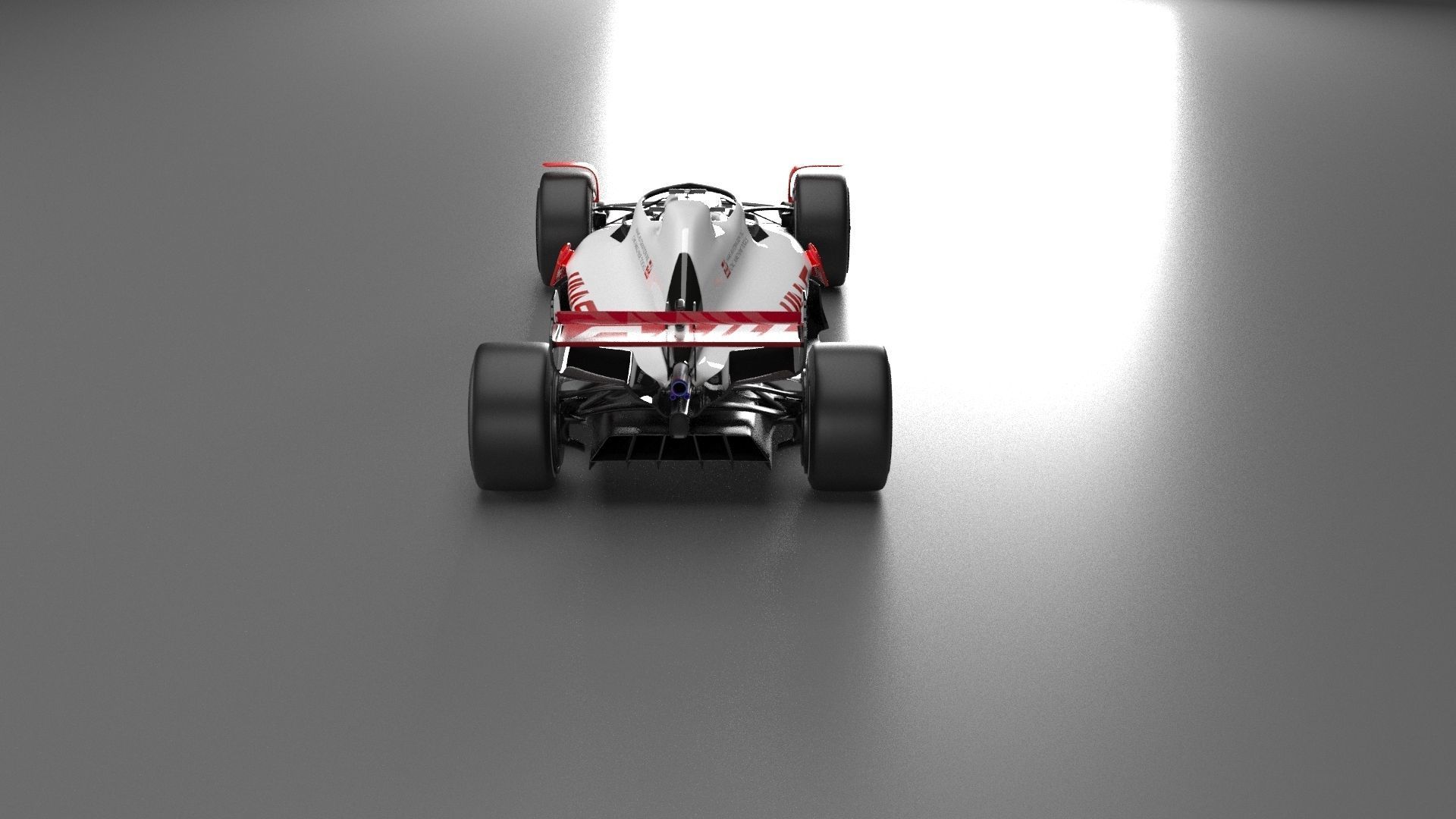 f1 haas 2021 - 2023 concept Low-poly 3D model_14