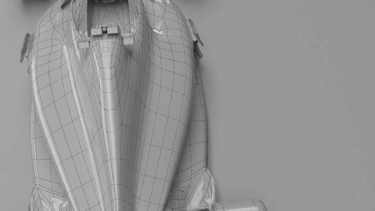 f1 haas 2021 - 2023 concept Low-poly 3D model_31