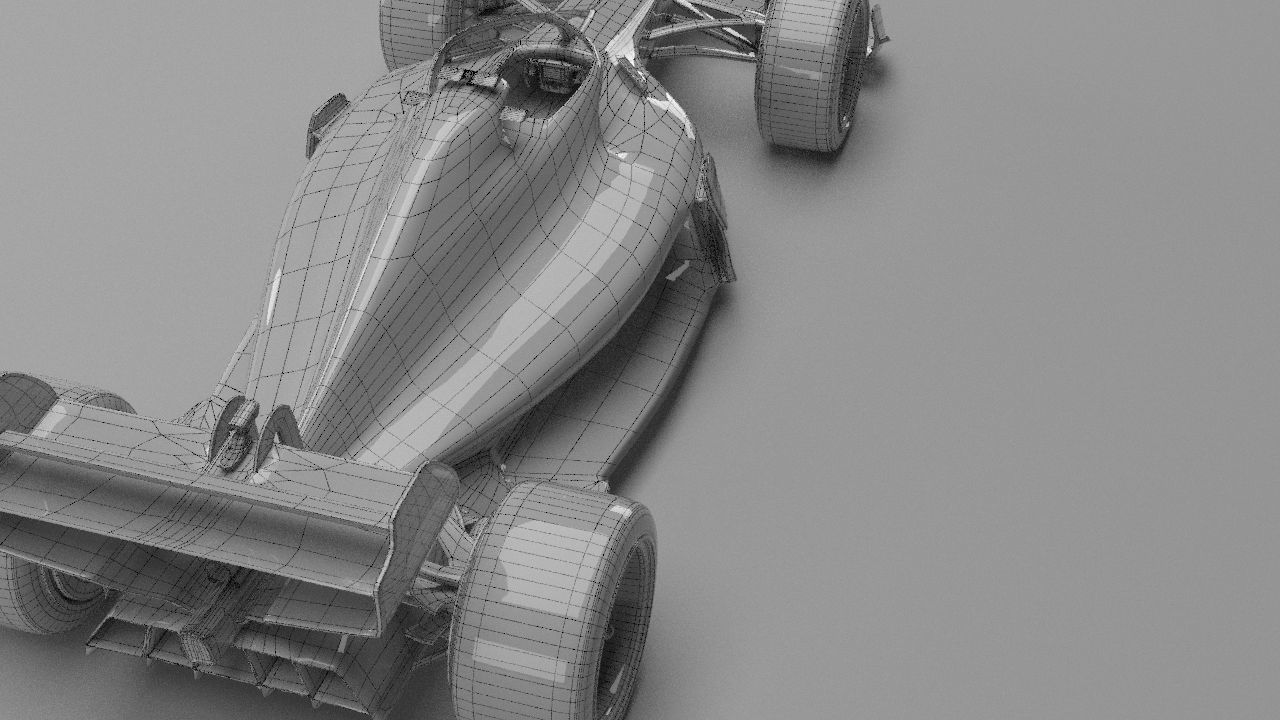 f1 haas 2021 - 2023 concept Low-poly 3D model_33