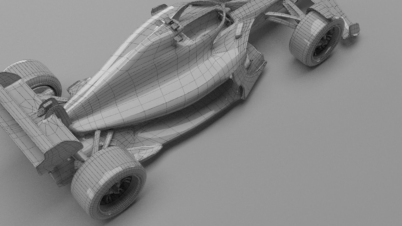 f1 haas 2021 - 2023 concept Low-poly 3D model_37