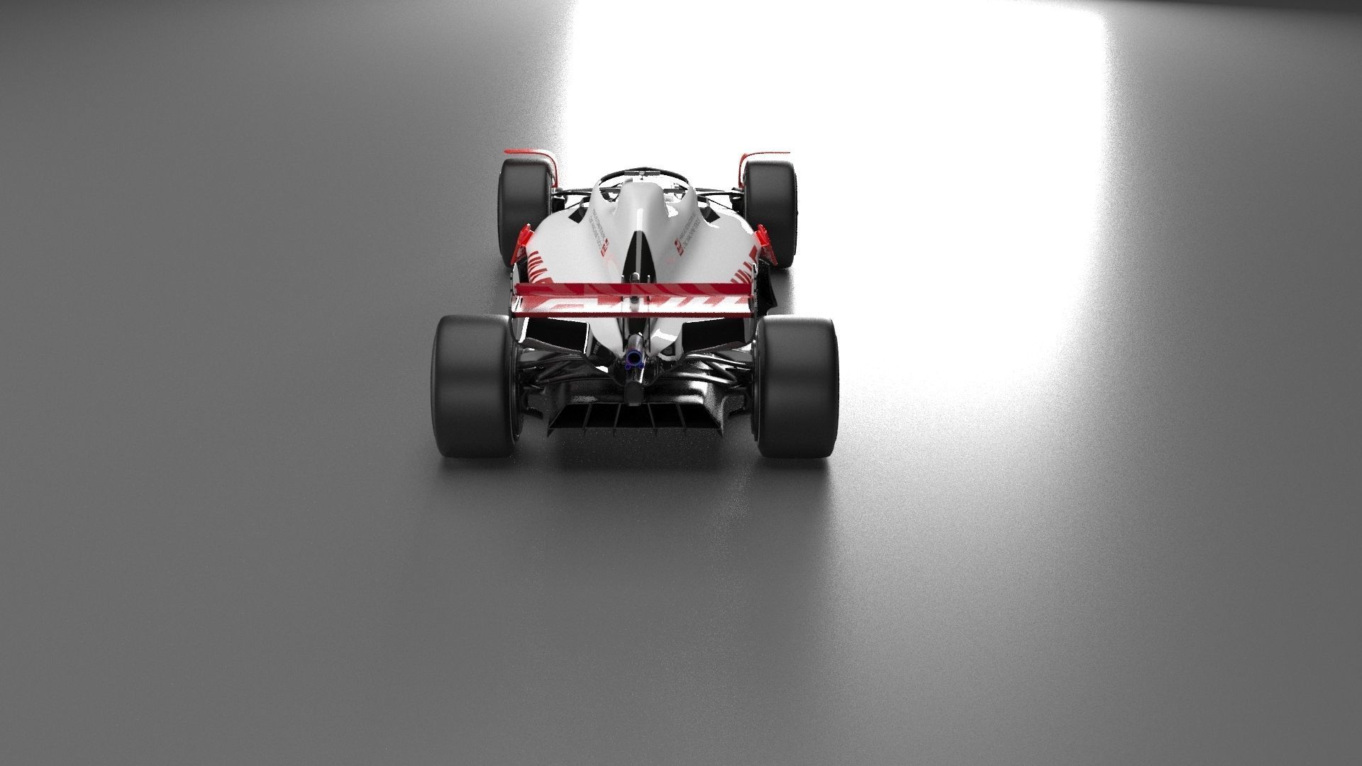 f1 haas 2021 - 2023 concept Low-poly 3D model_18