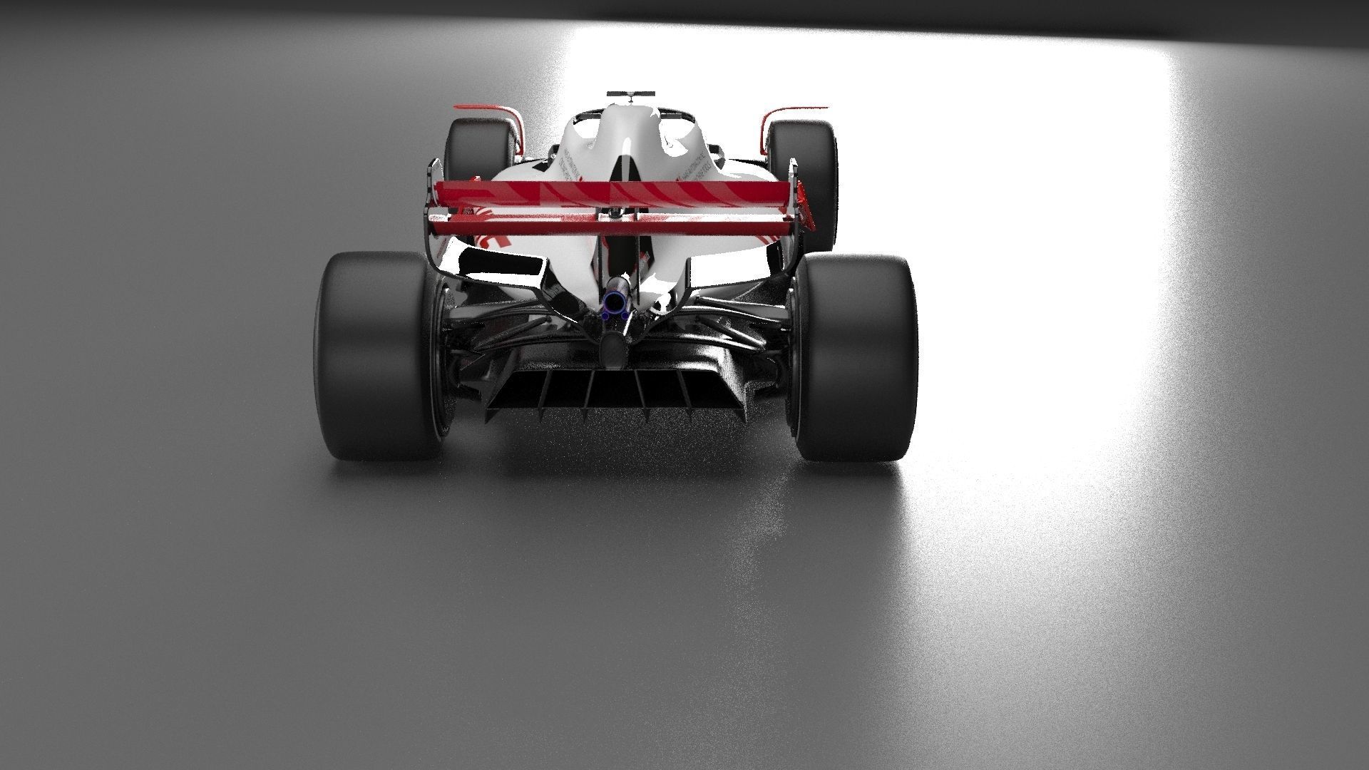 f1 haas 2021 - 2023 concept Low-poly 3D model_20