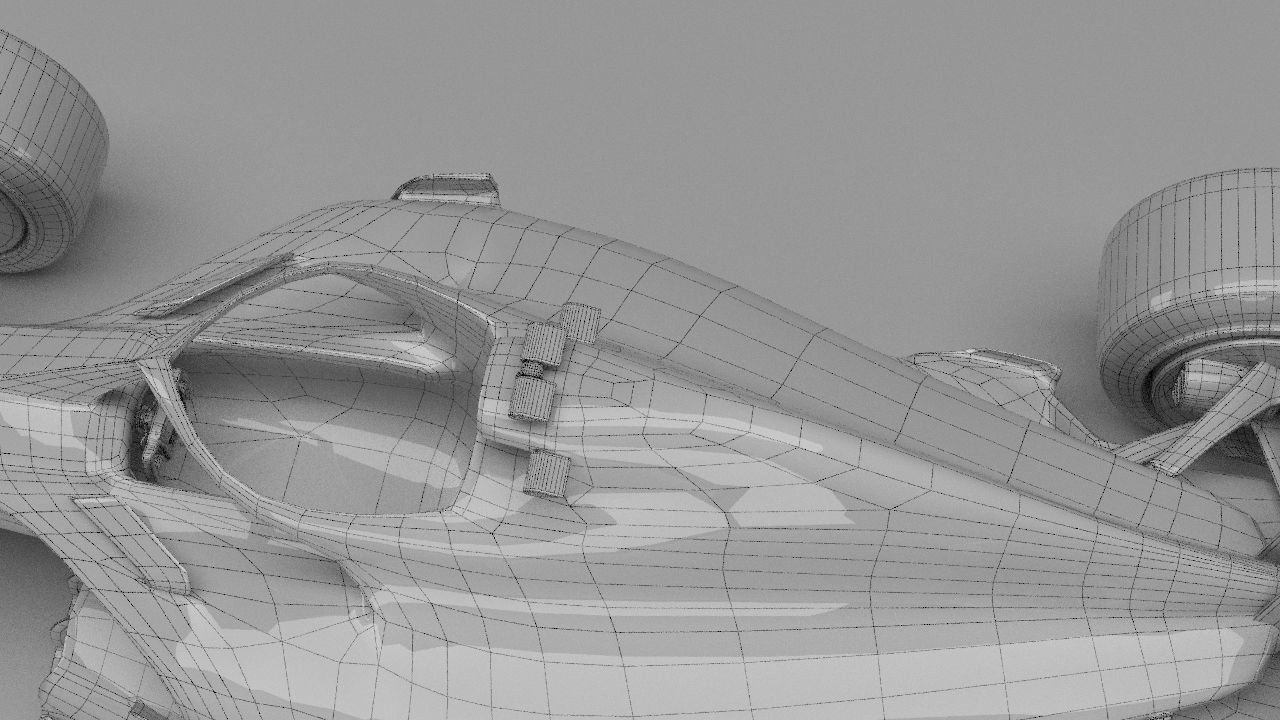 f1 haas 2021 - 2023 concept Low-poly 3D model_30