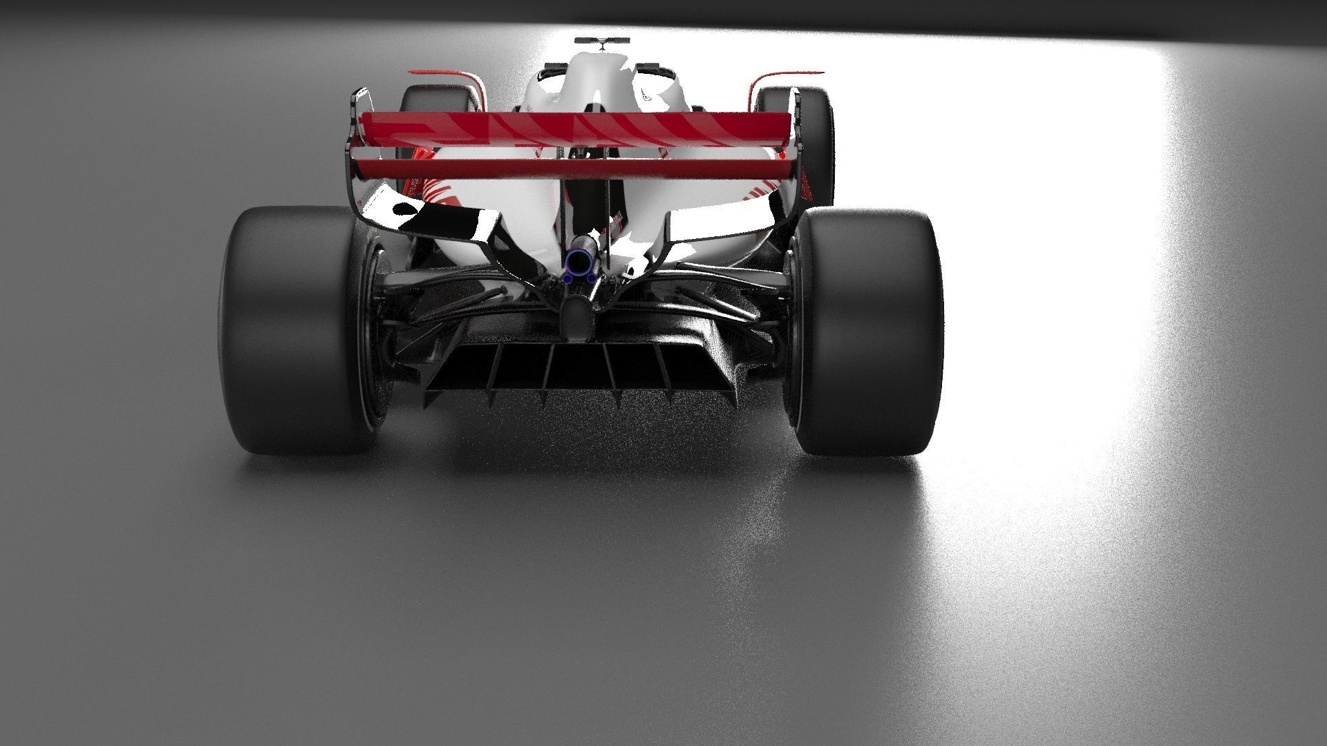 f1 haas 2021 - 2023 concept Low-poly 3D model_21