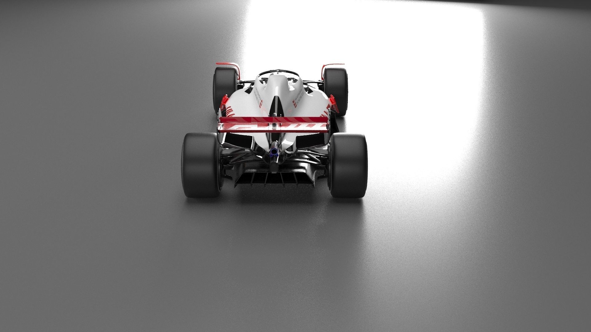 f1 haas 2021 - 2023 concept Low-poly 3D model_16