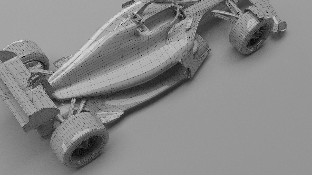 f1 haas 2021 - 2023 concept Low-poly 3D model_39