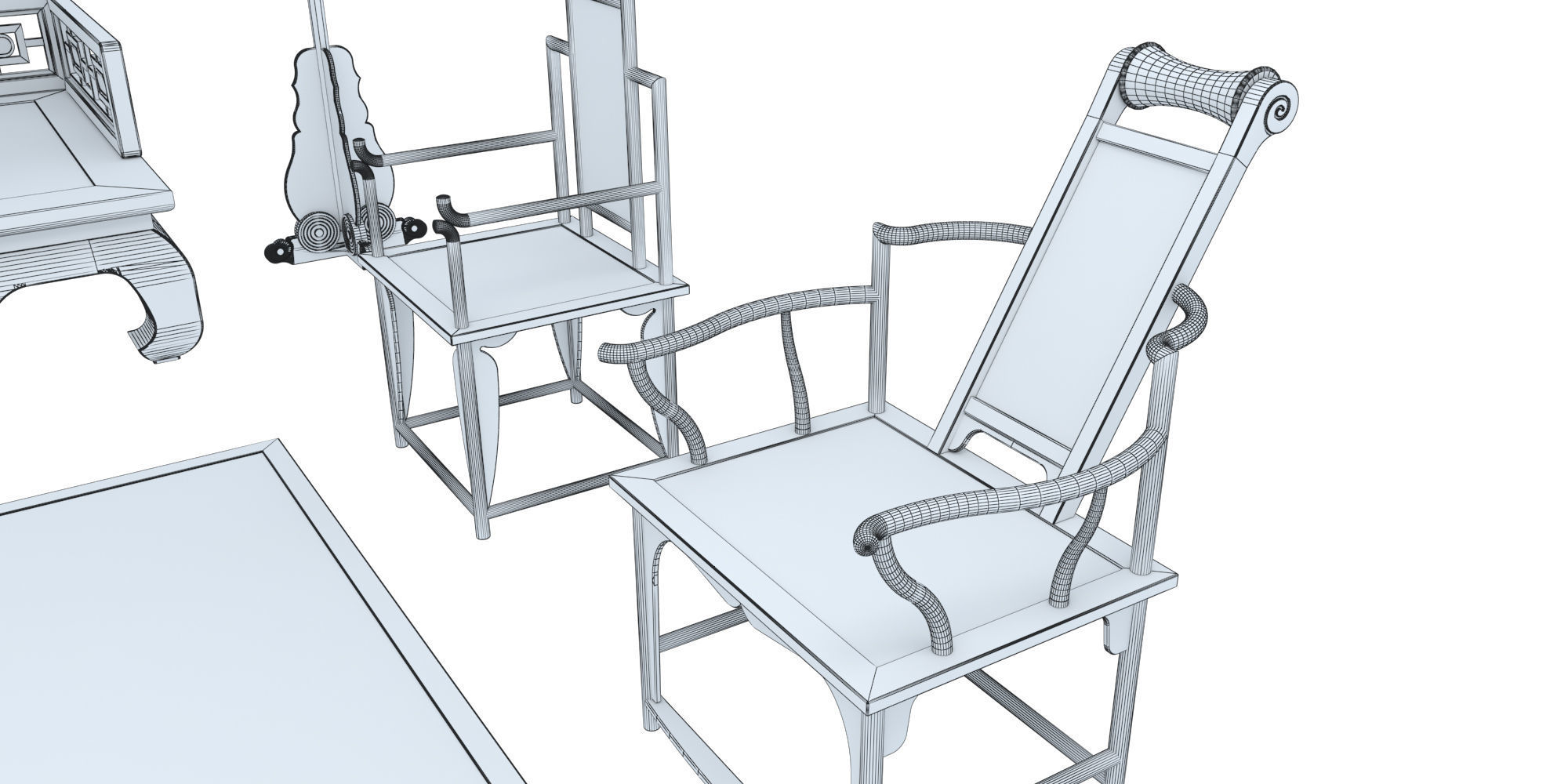 CHINESE CLASSICAL SET 3D model_7