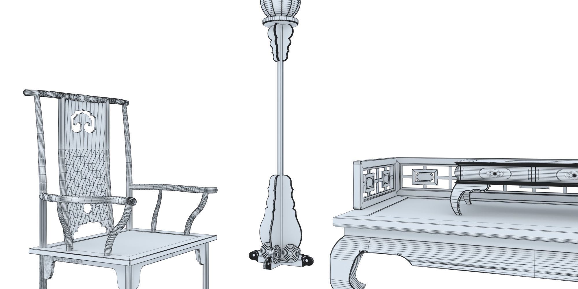 CHINESE CLASSICAL SET 3D model_6